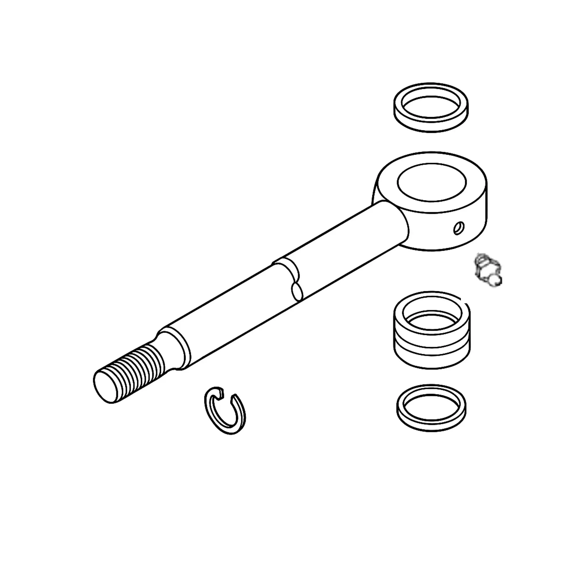 John Deere Hydraulic Cylinder Rod - LW9282476