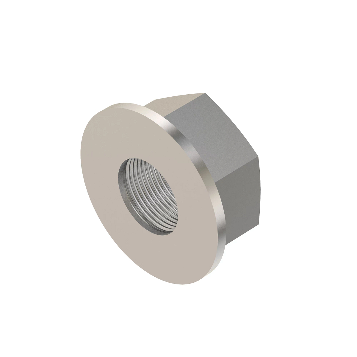 John Deere Hexagonal Flange Nut, 25.4 mm (1") - T146932