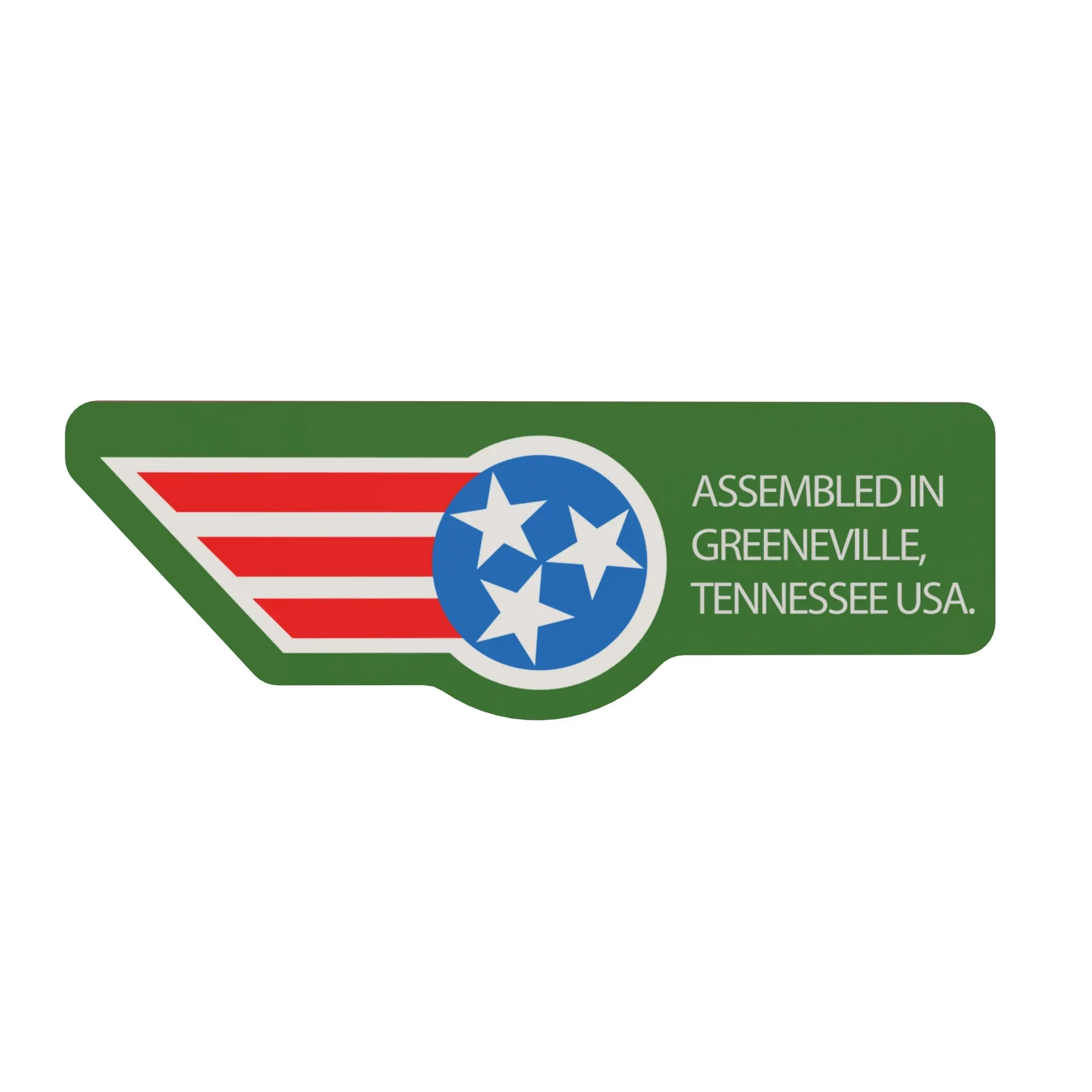 John Deere Assembled in Tennessee Label - UC37507