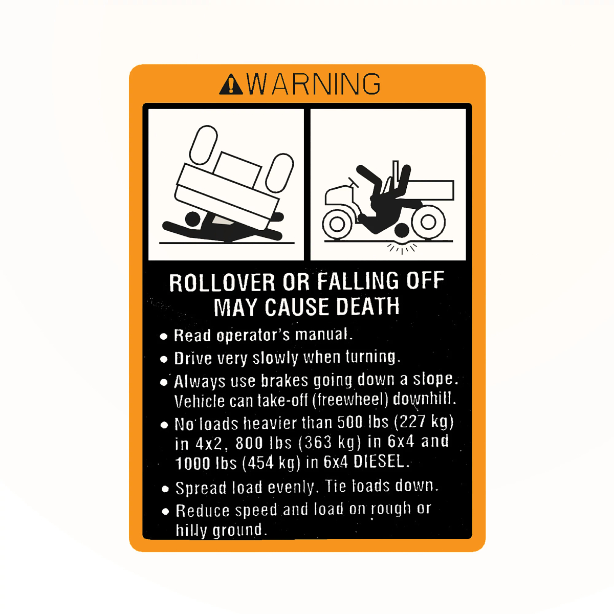 M117672: Warning Label | Shop.Deere.com