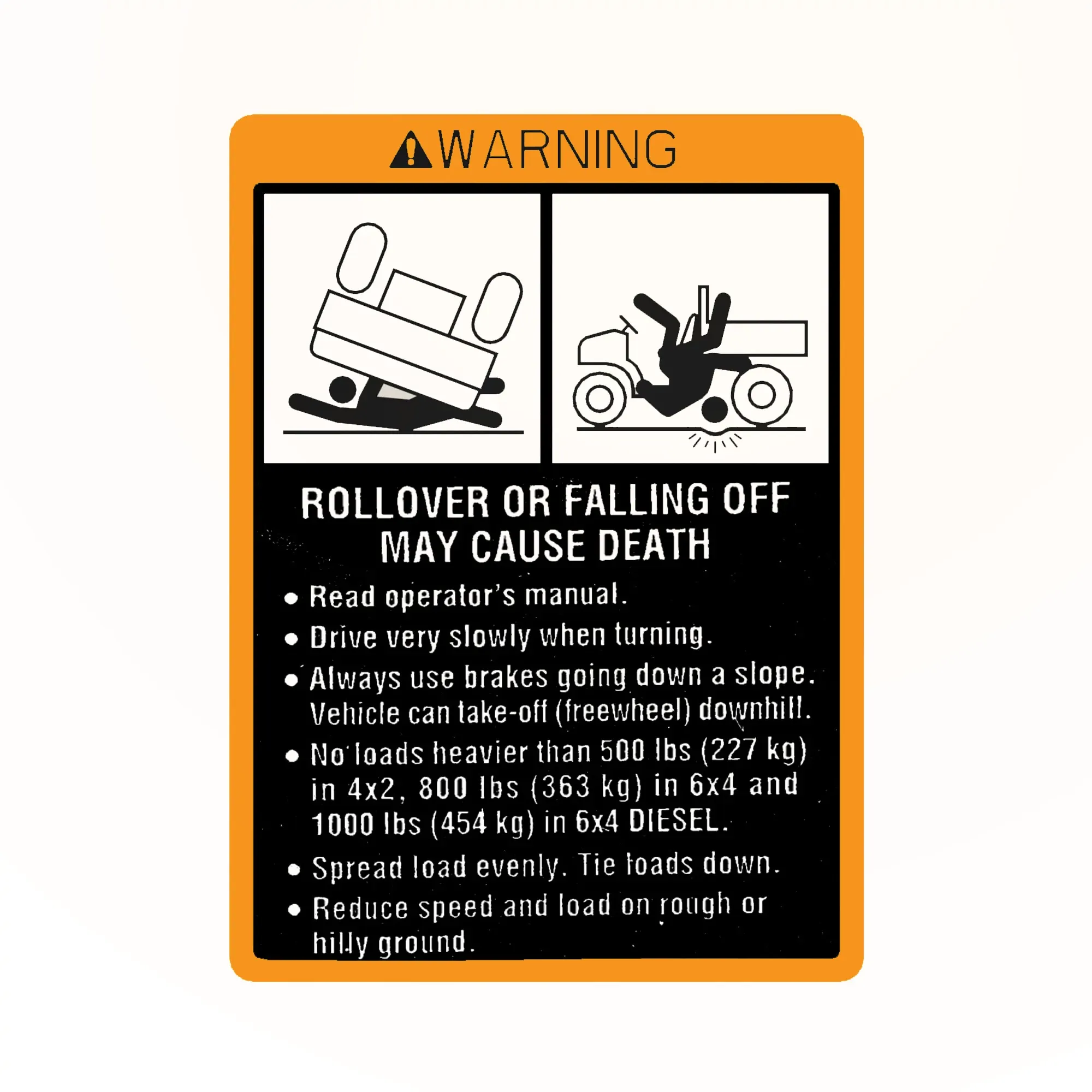 John Deere Warning Label - M117672