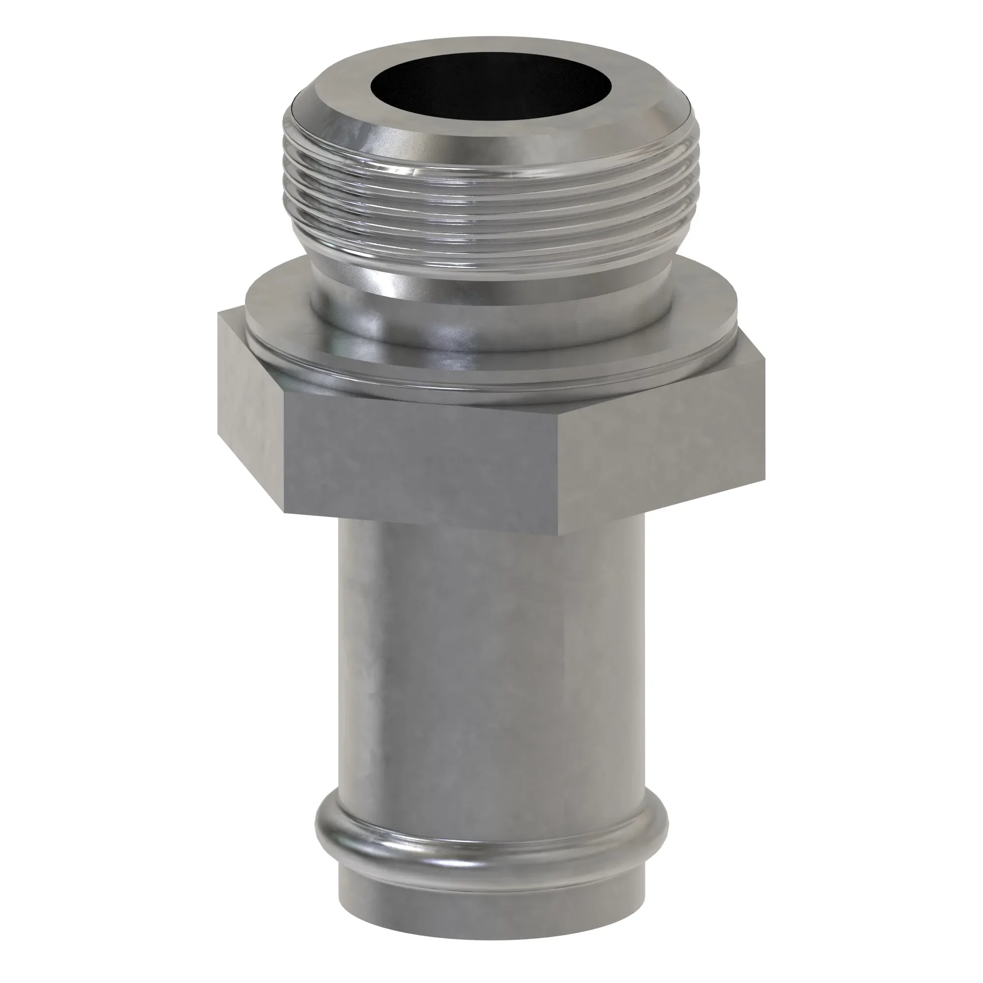 John Deere Male Threaded Beaded Connector Fitting - T389129