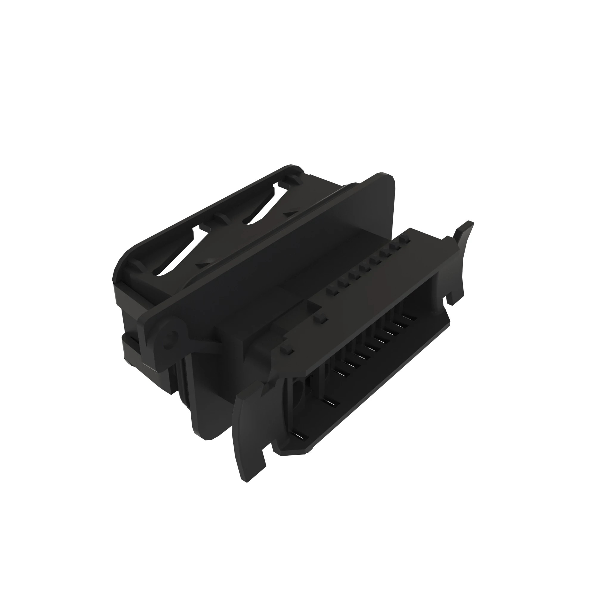 CONN TYCO MIXED 42W FS BLK PLSTC