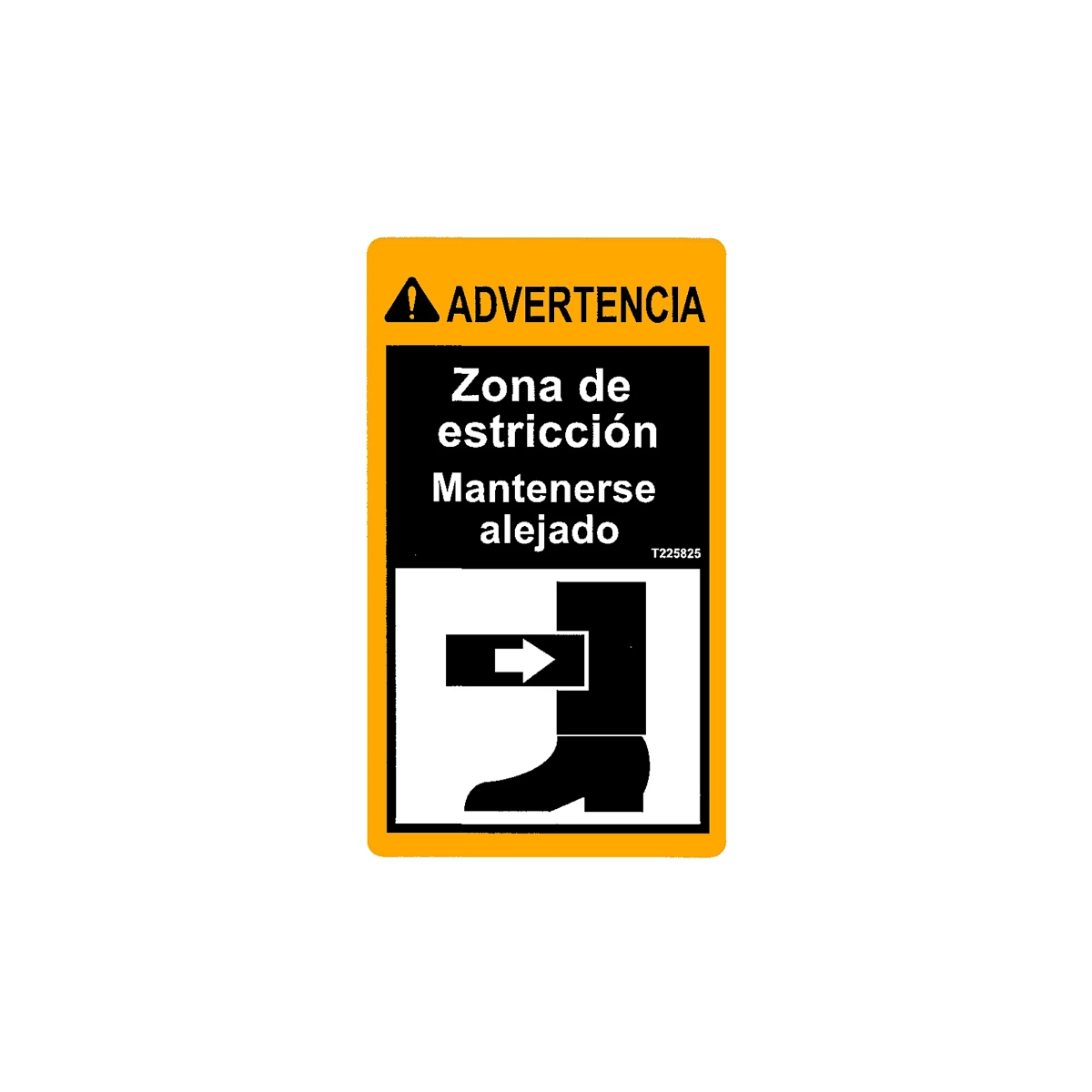 Label, Warning Spanish