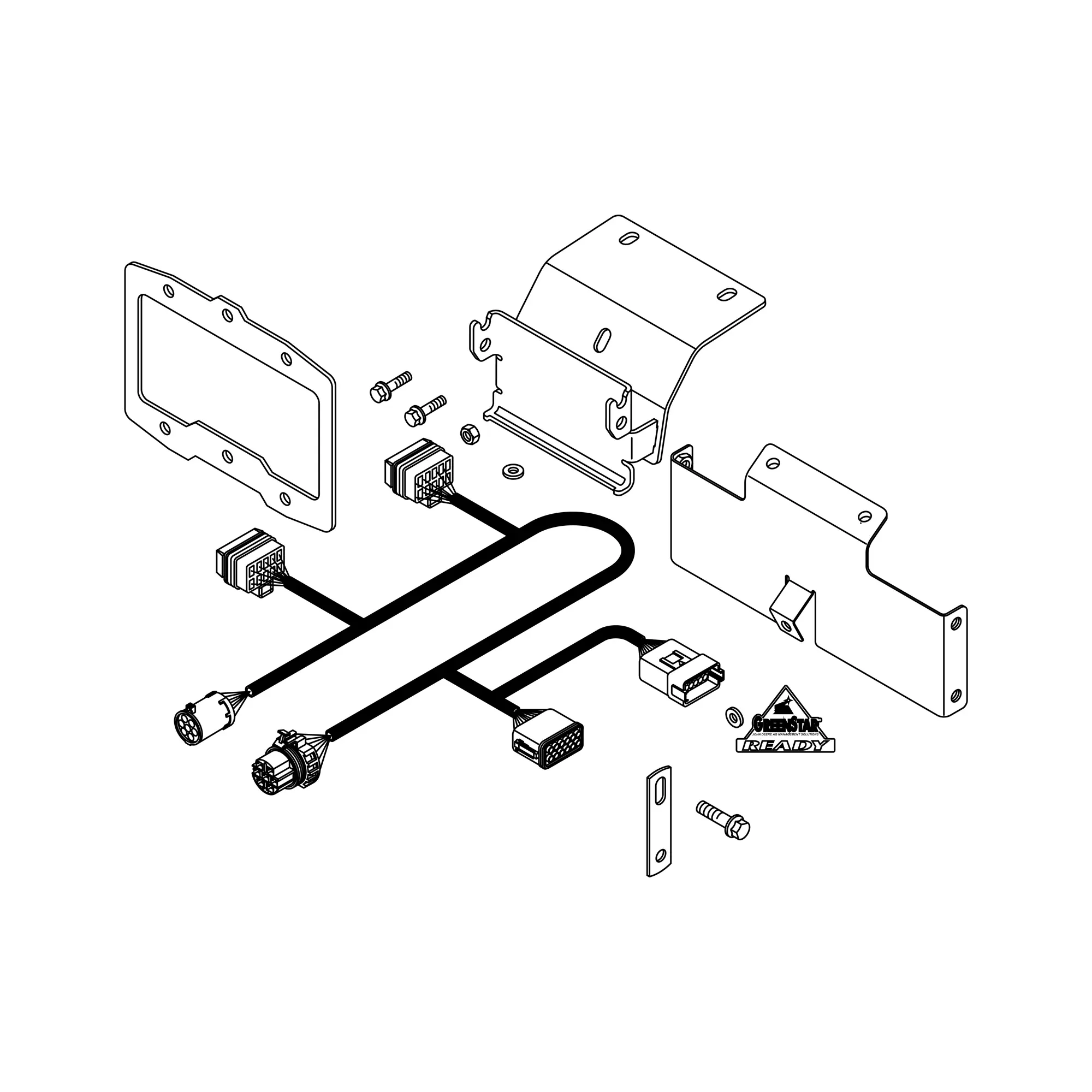 John Deere Sprayer GreenStar™ Ready Bracket and Harness Kit - PF90165
