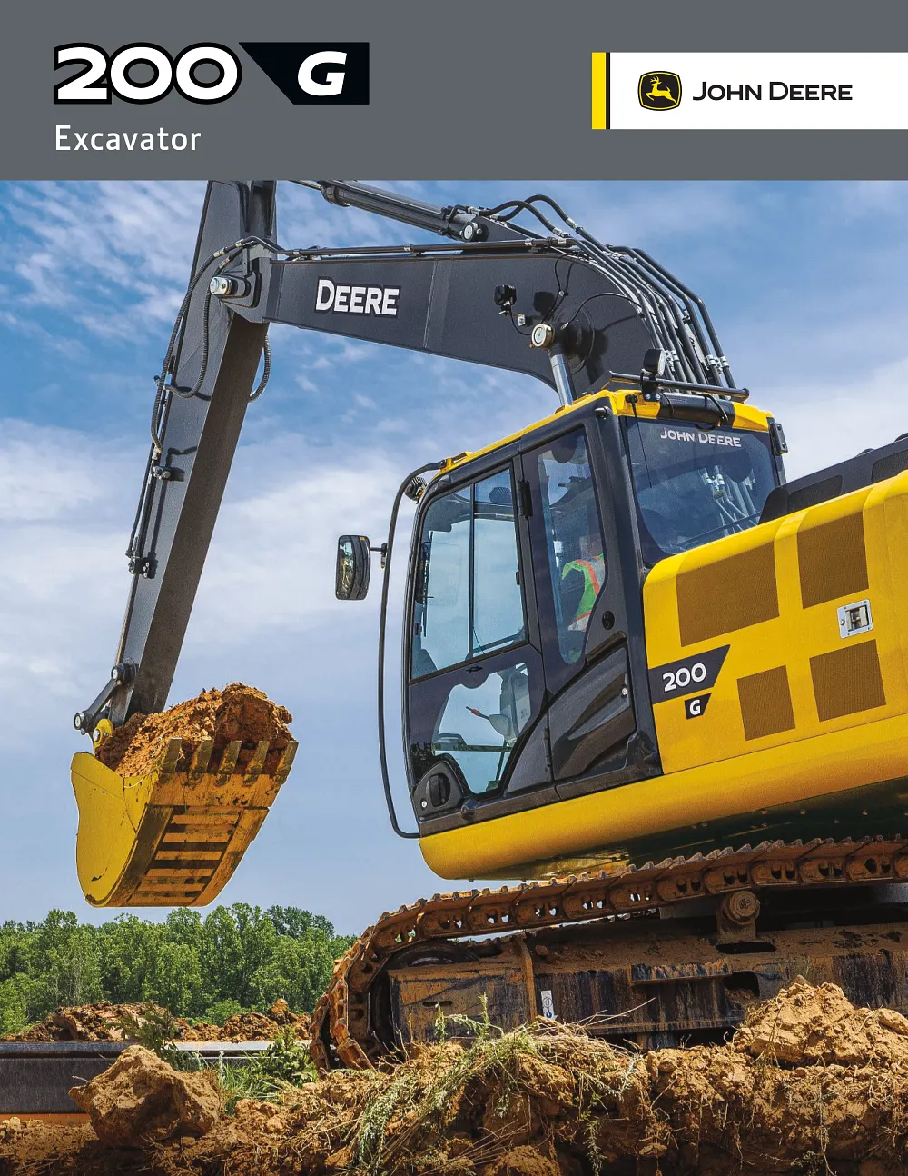 200 G-Tier Excavator Brochure cover