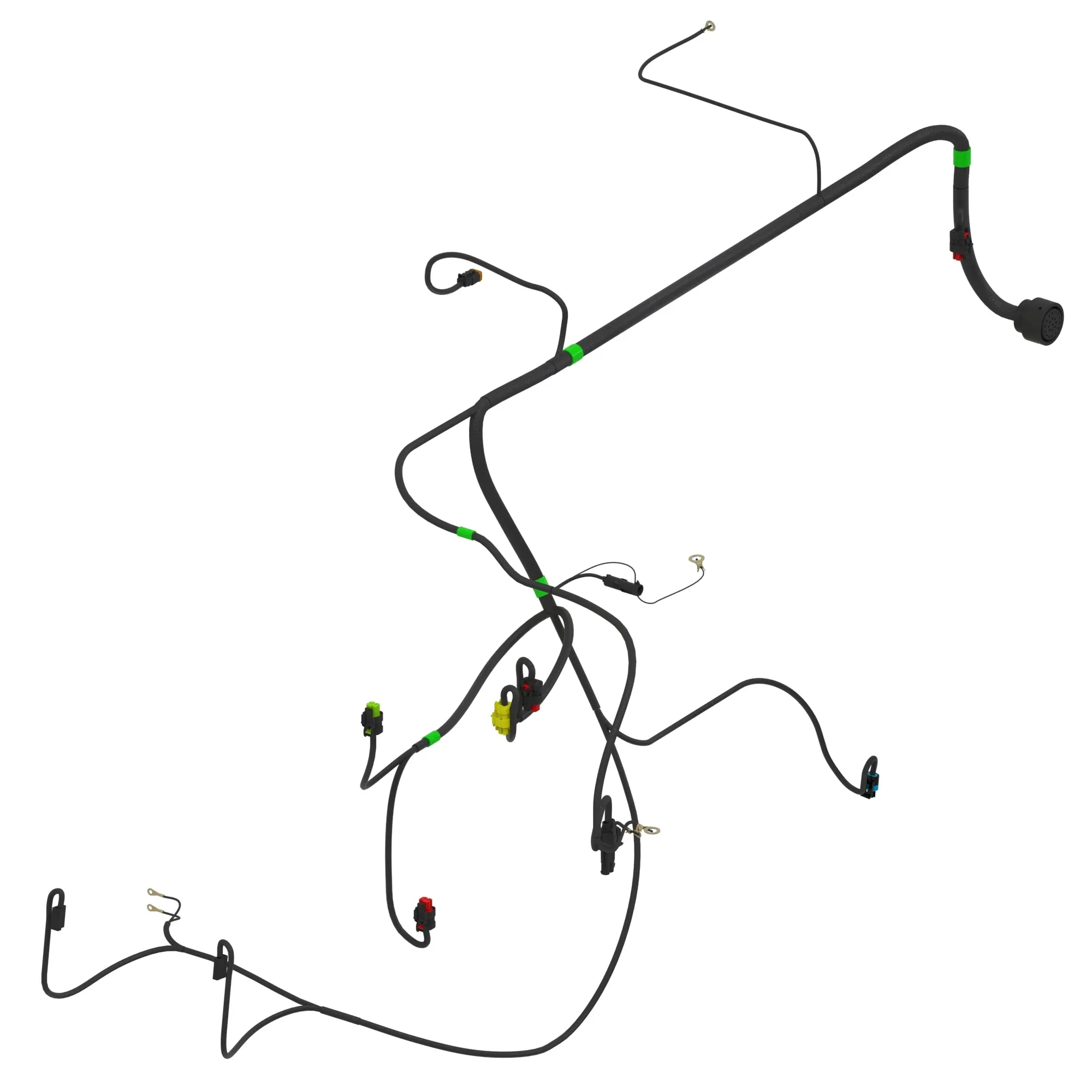 John Deere Manual Right Frame Harness - AT514273