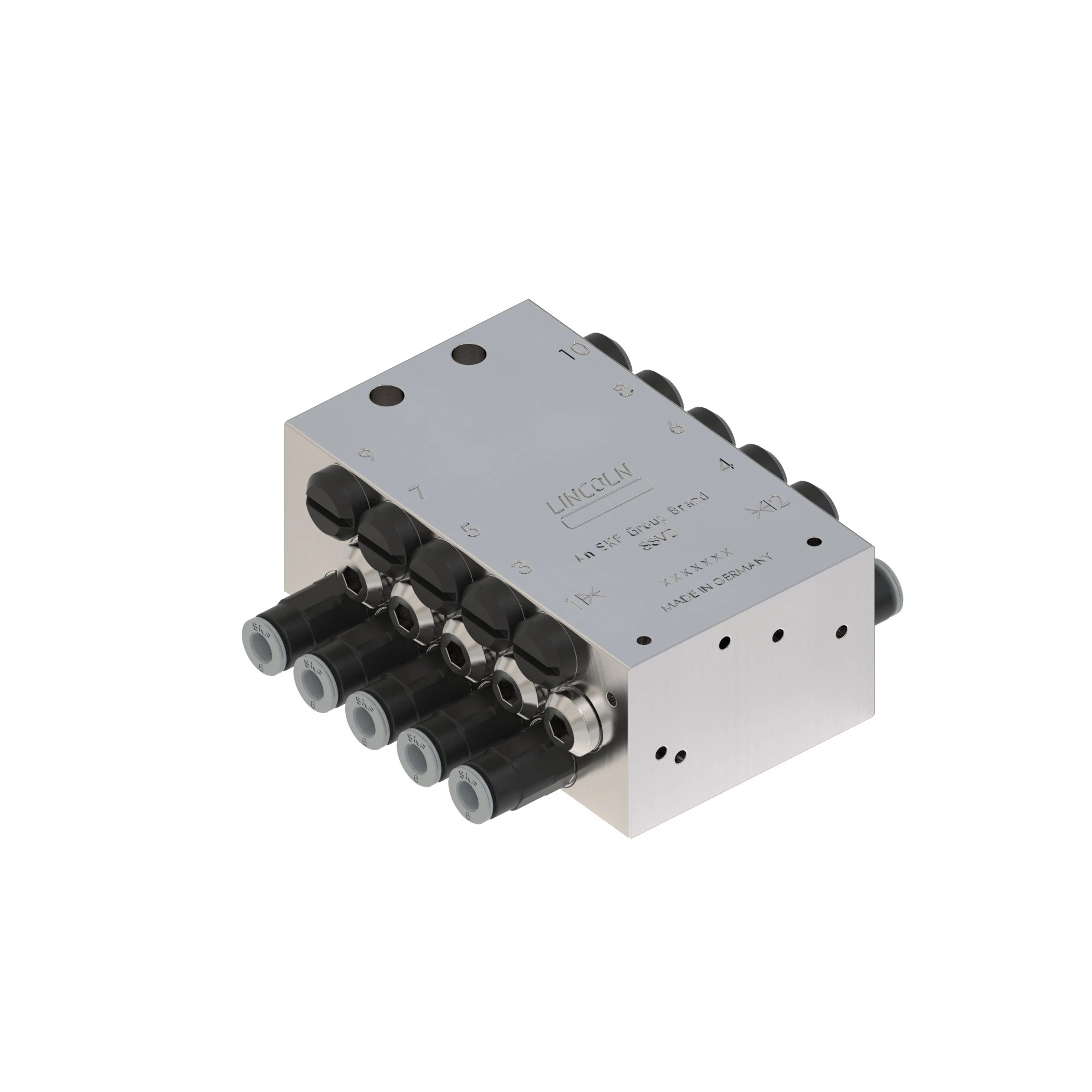 John Deere AXE85783 Manifold and Grease Lines Junction Block