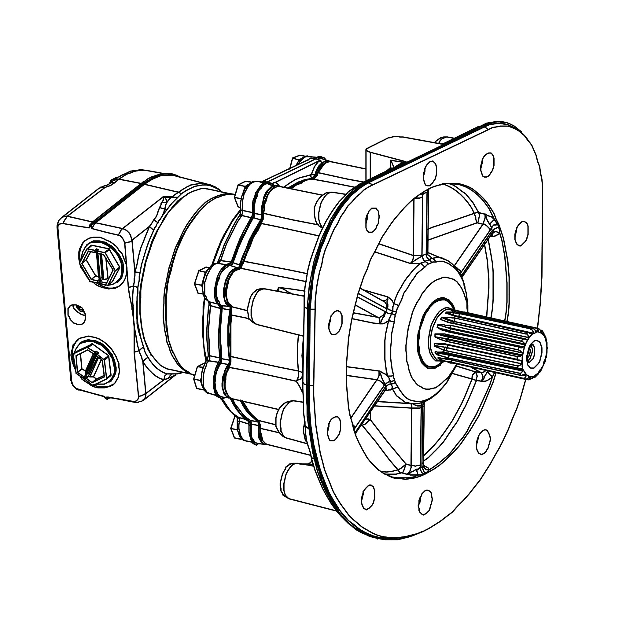 MOTOR, HYDROSTATIC, RIGHT HAND