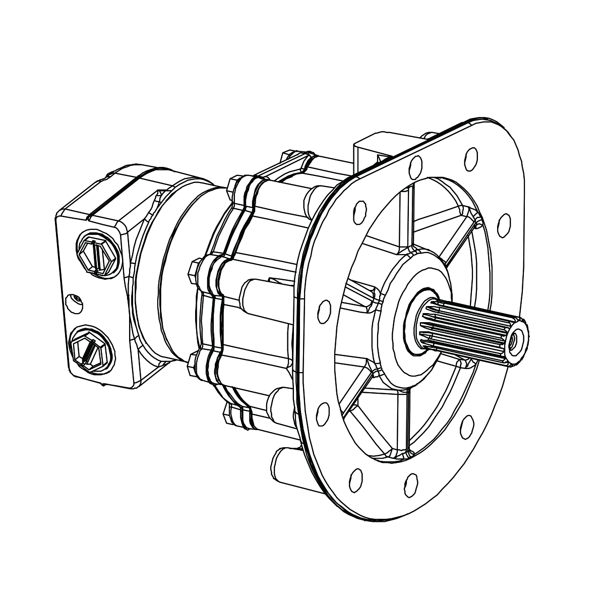 MOTOR, HYDROSTATIC, RIGHT HAND