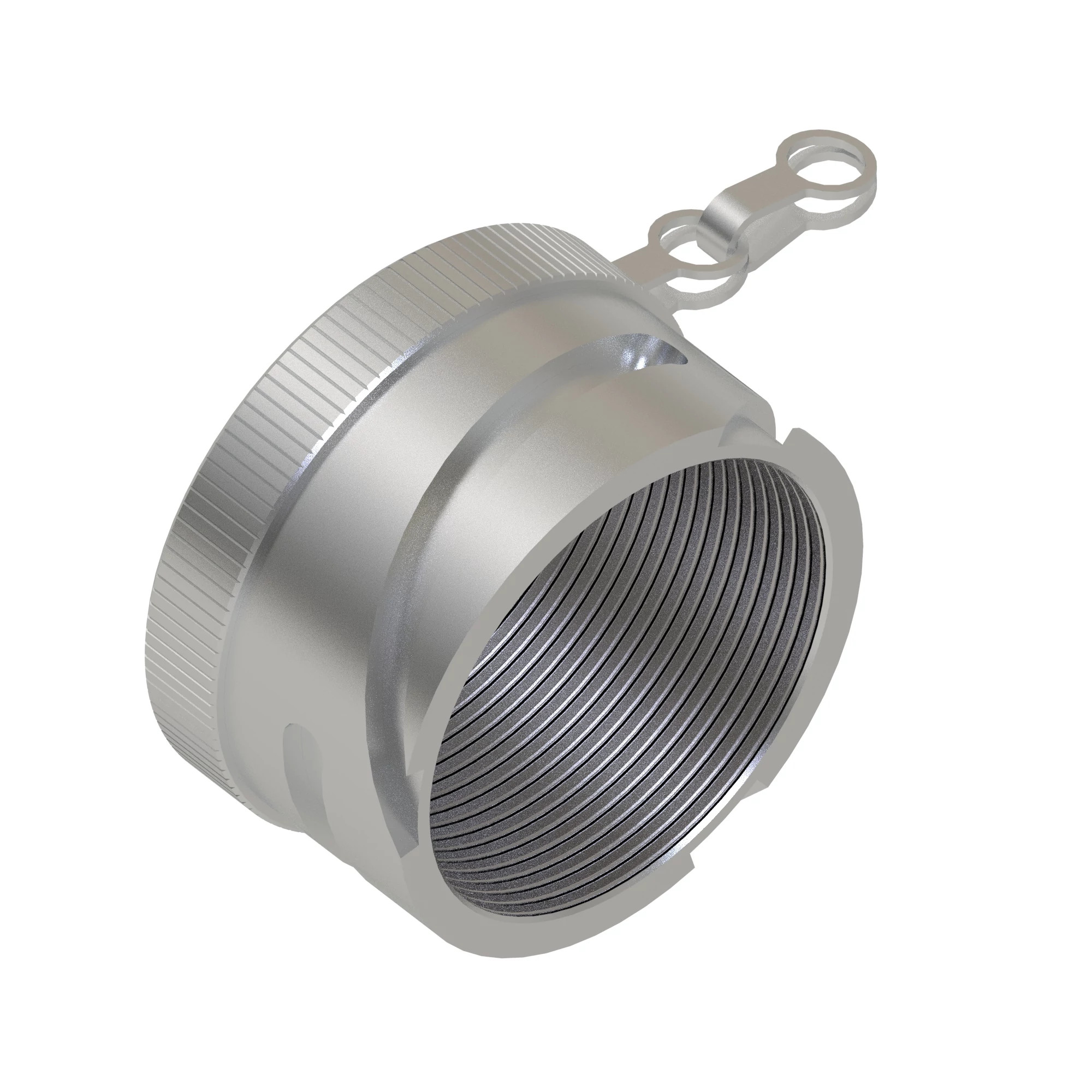 CONN AMPHENOL GT CAP SLVR ALUM