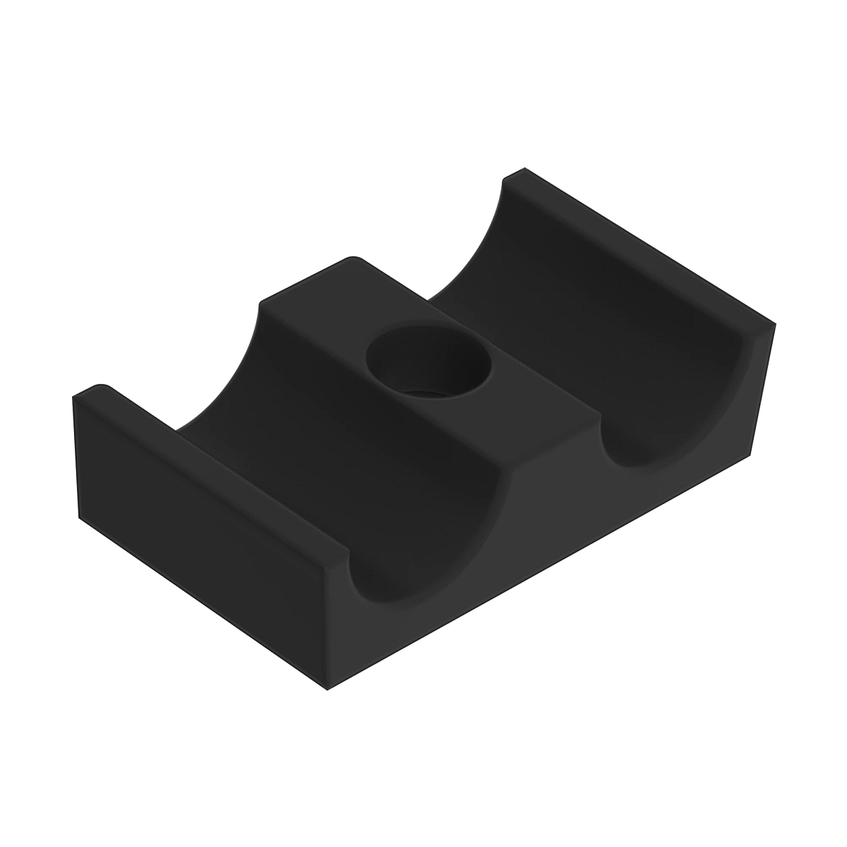 Clamp, 3/8IN Hose, Plastic Twin