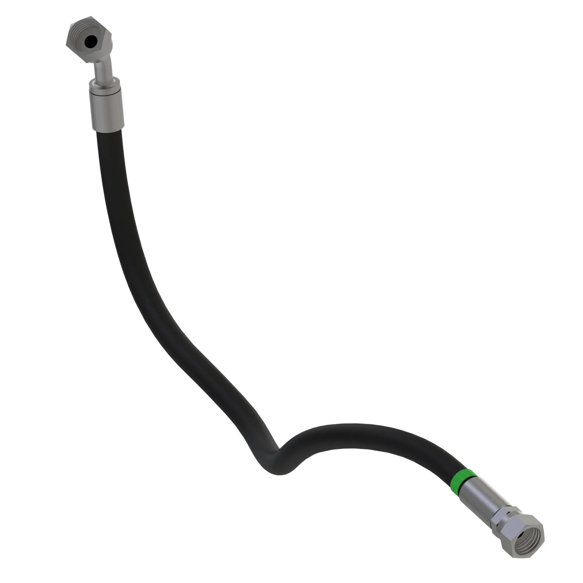 John Deere MFWD Steering Rod End Hydraulic Hose - RE591387