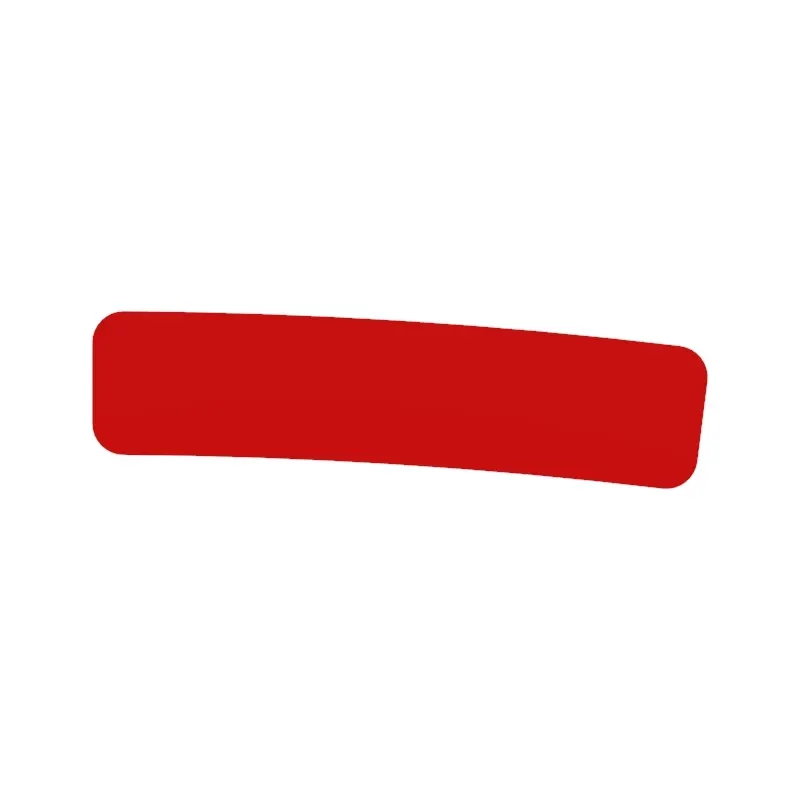 LABEL, RETROFLECTIVE RED