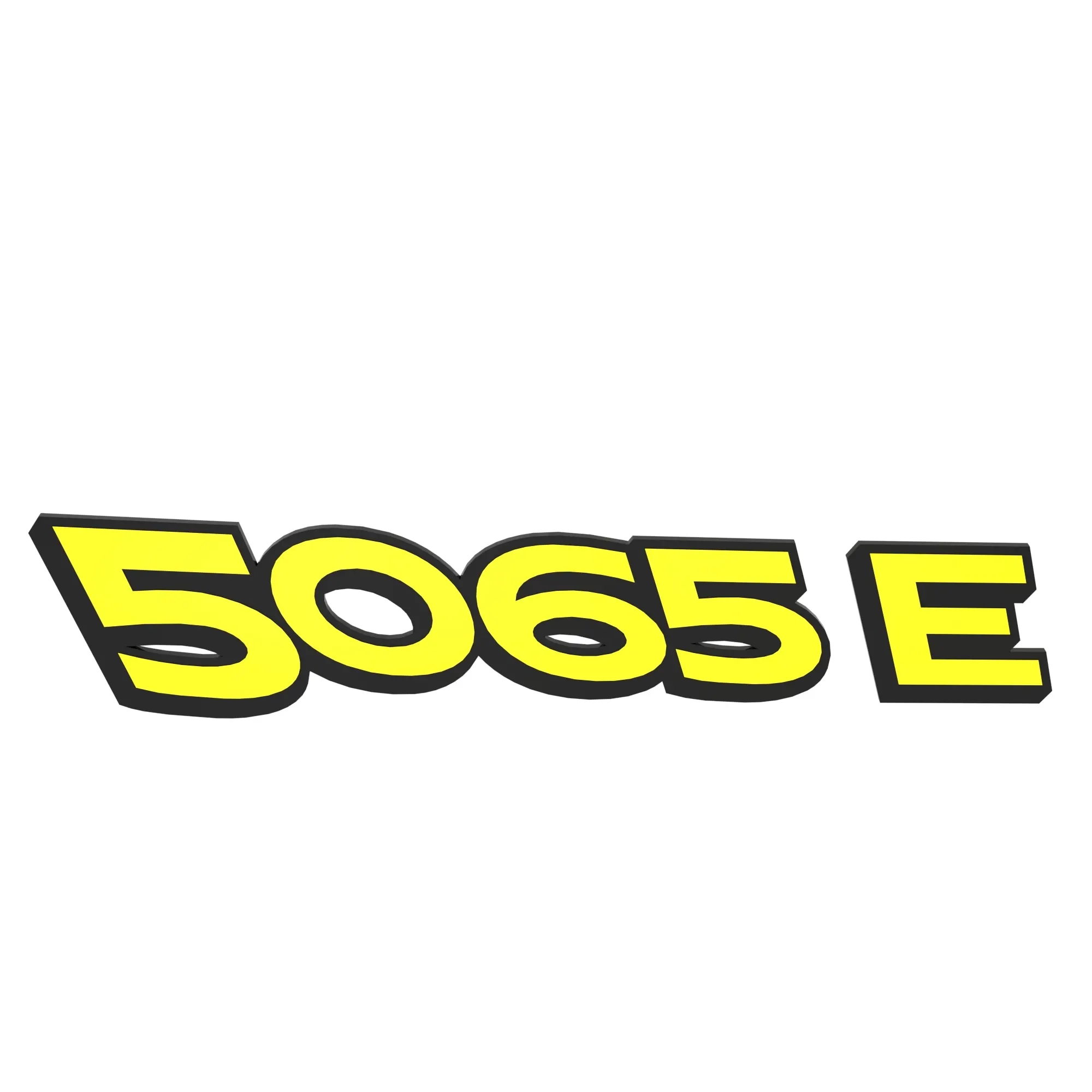 John Deere 5045E Model Designation Label, Left Side - SU46766