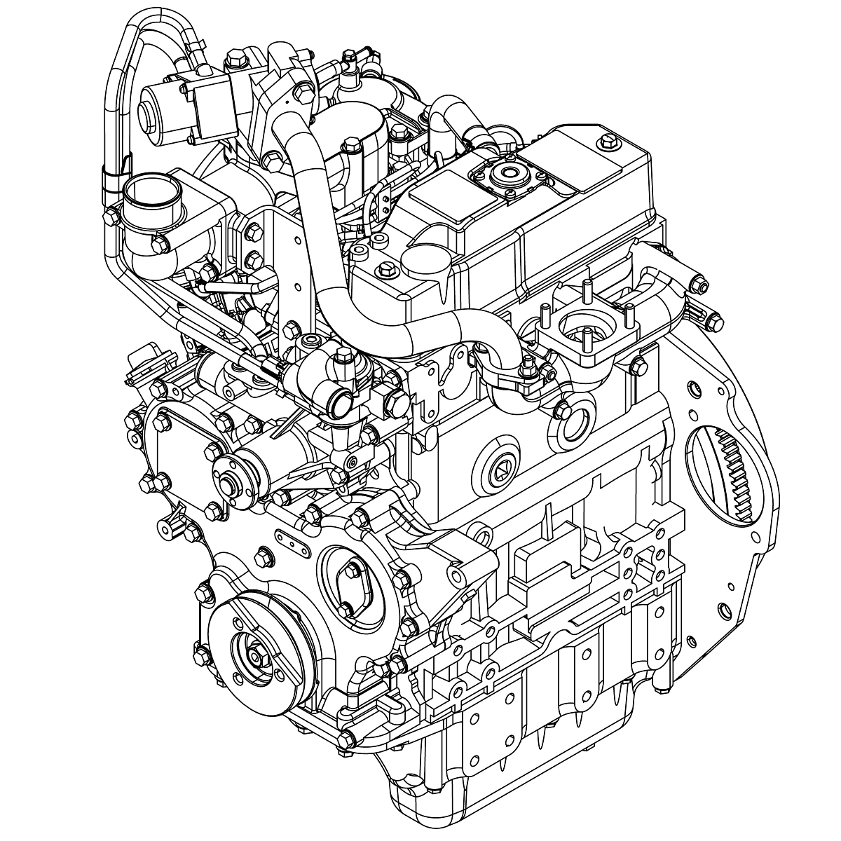 John Deere Diesel Engine - AUC15727