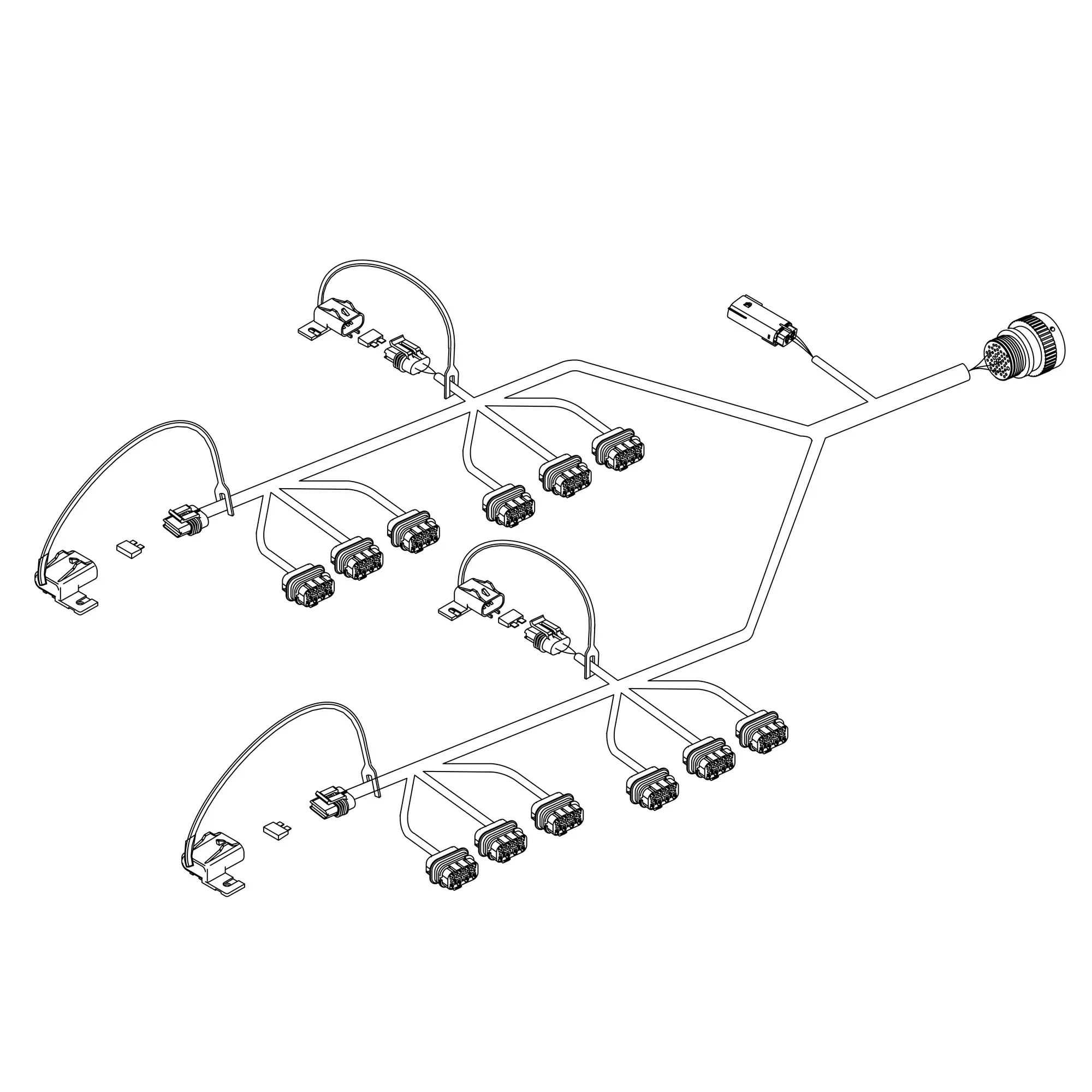 John Deere Electronic Power Module Wiring Harness - AA73753