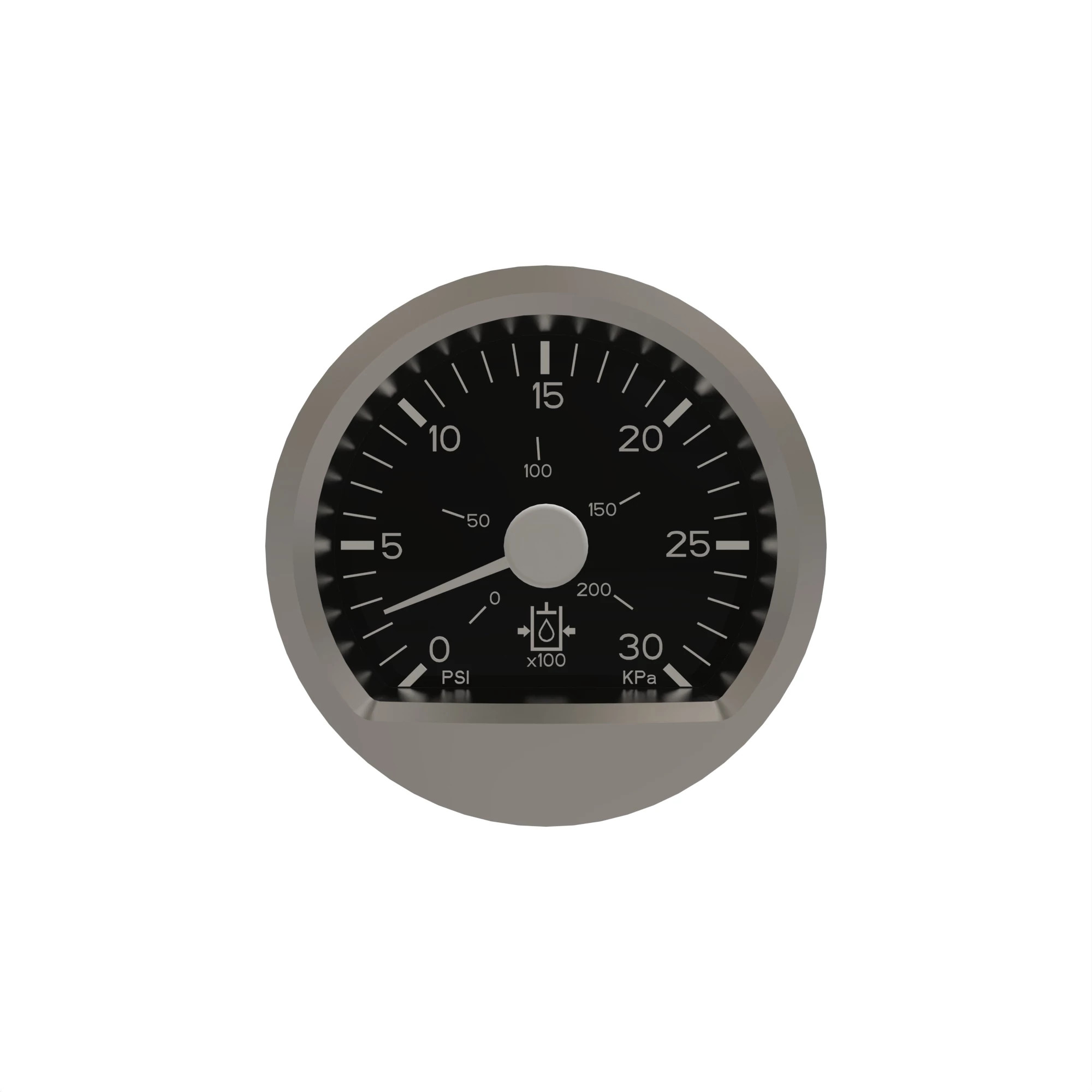GAUGE-PRESSURE 0-3000PSI CAN