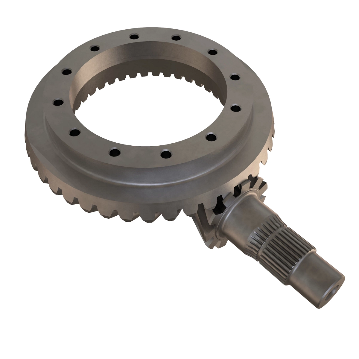 John Deere Differential Spiral Bevel Gear with Shaft - RE64060