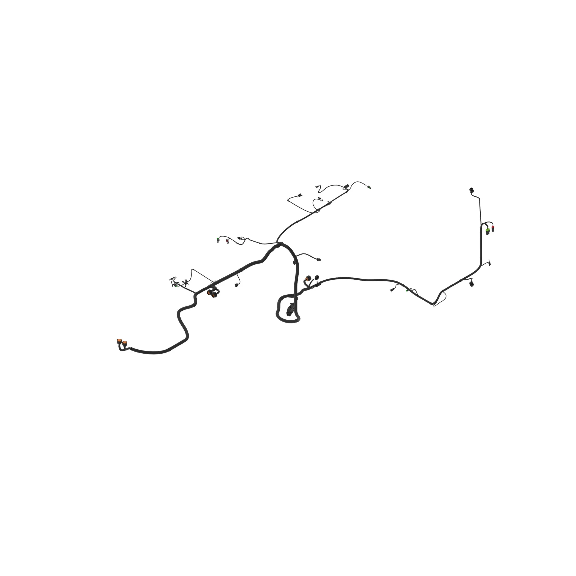 John Deere Left Side Frame Wiring Harness - AT407952
