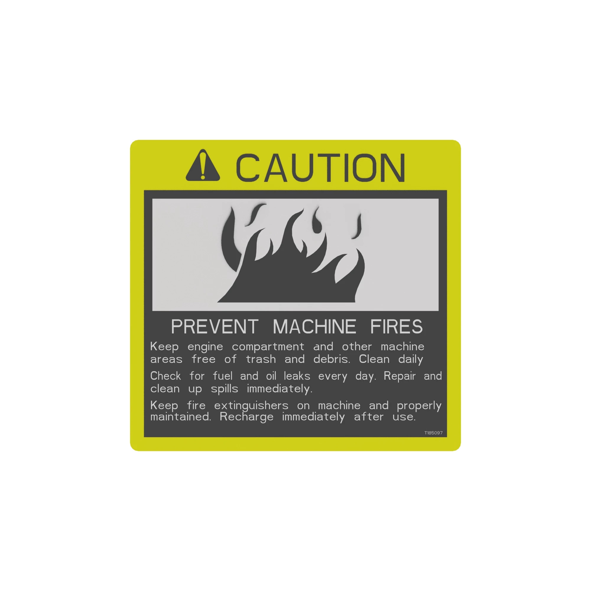 LABEL (FIRE PREVENTION)
