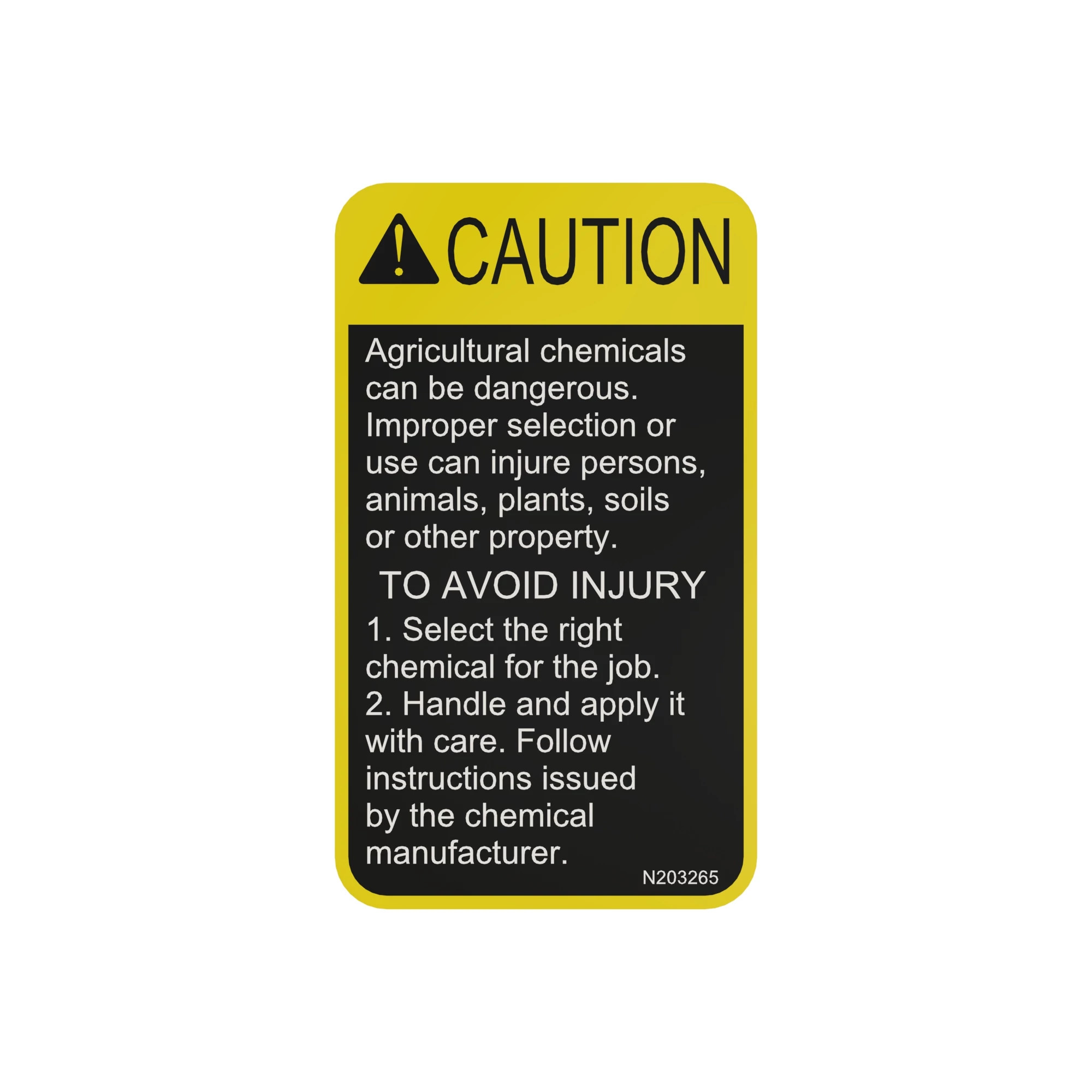 DECAL, CAUTION