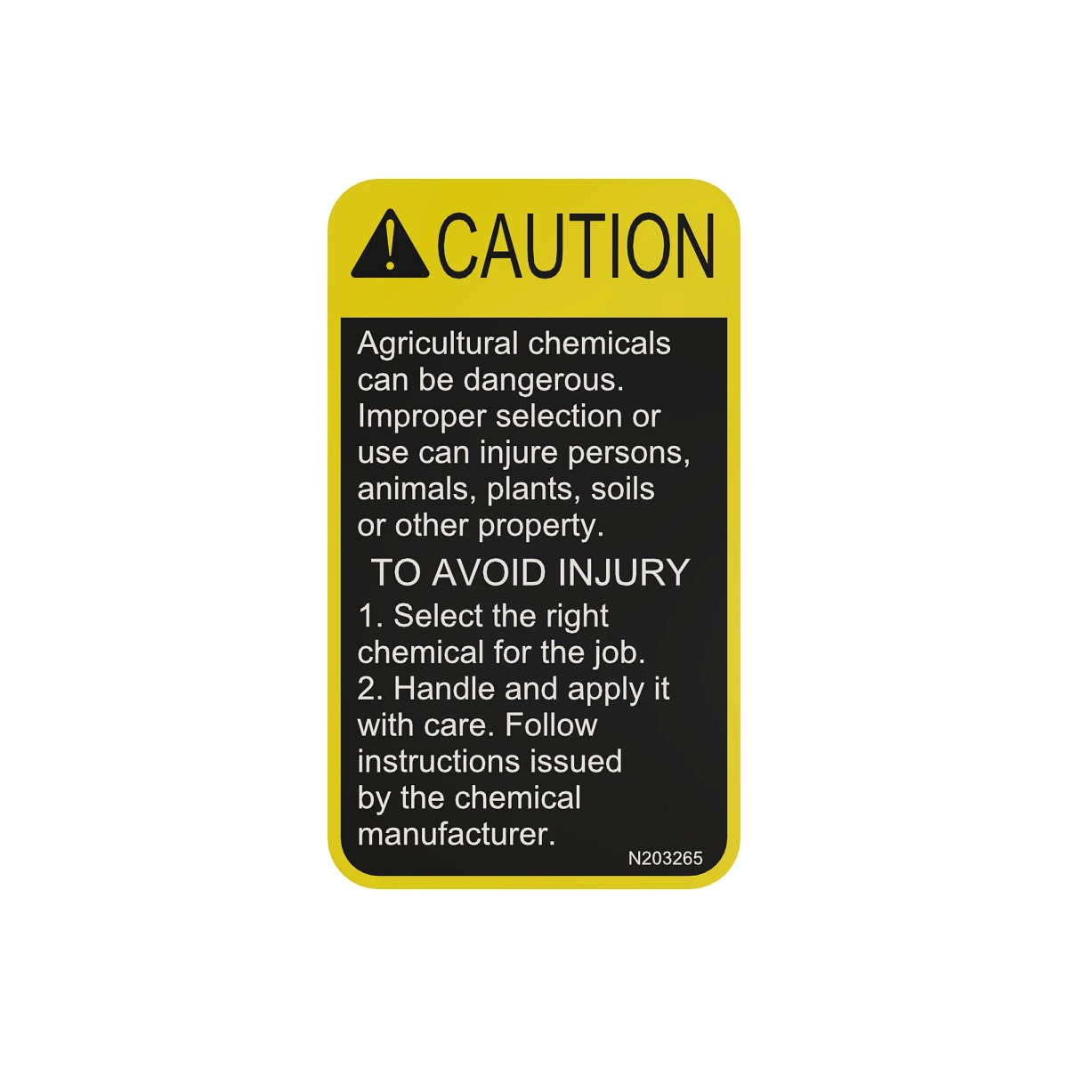 Decal, Caution