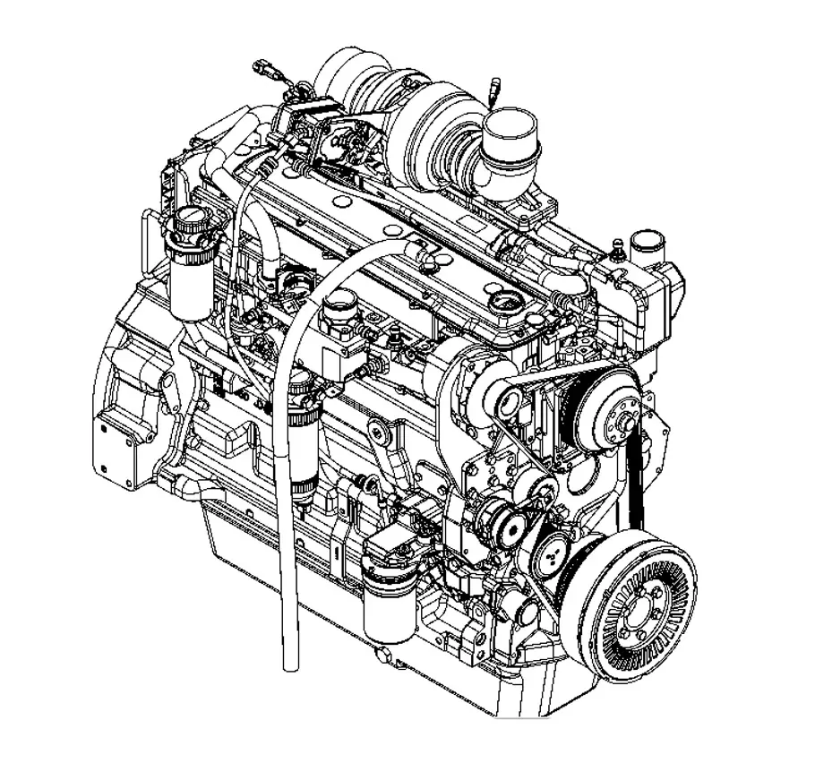 John Deere Diesel Engine - RE526762