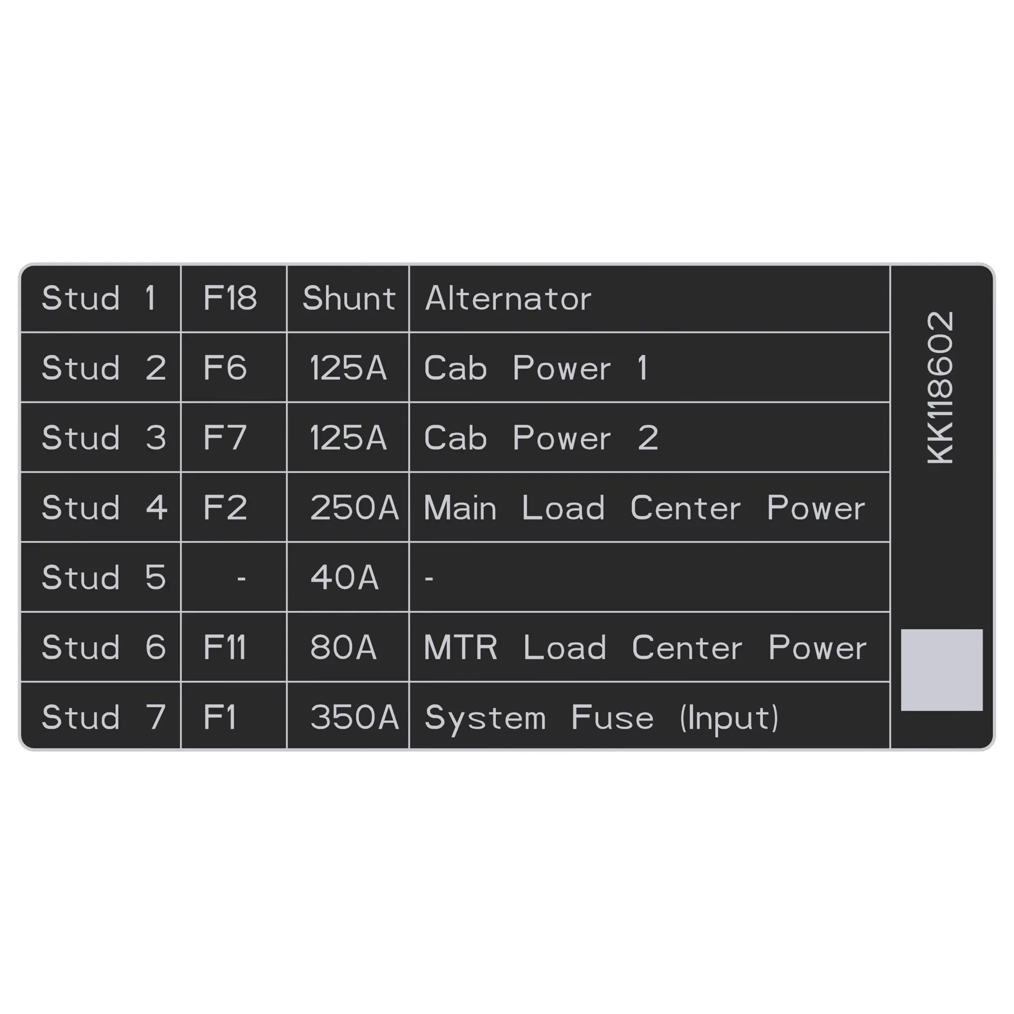 John Deere Label - KK118602