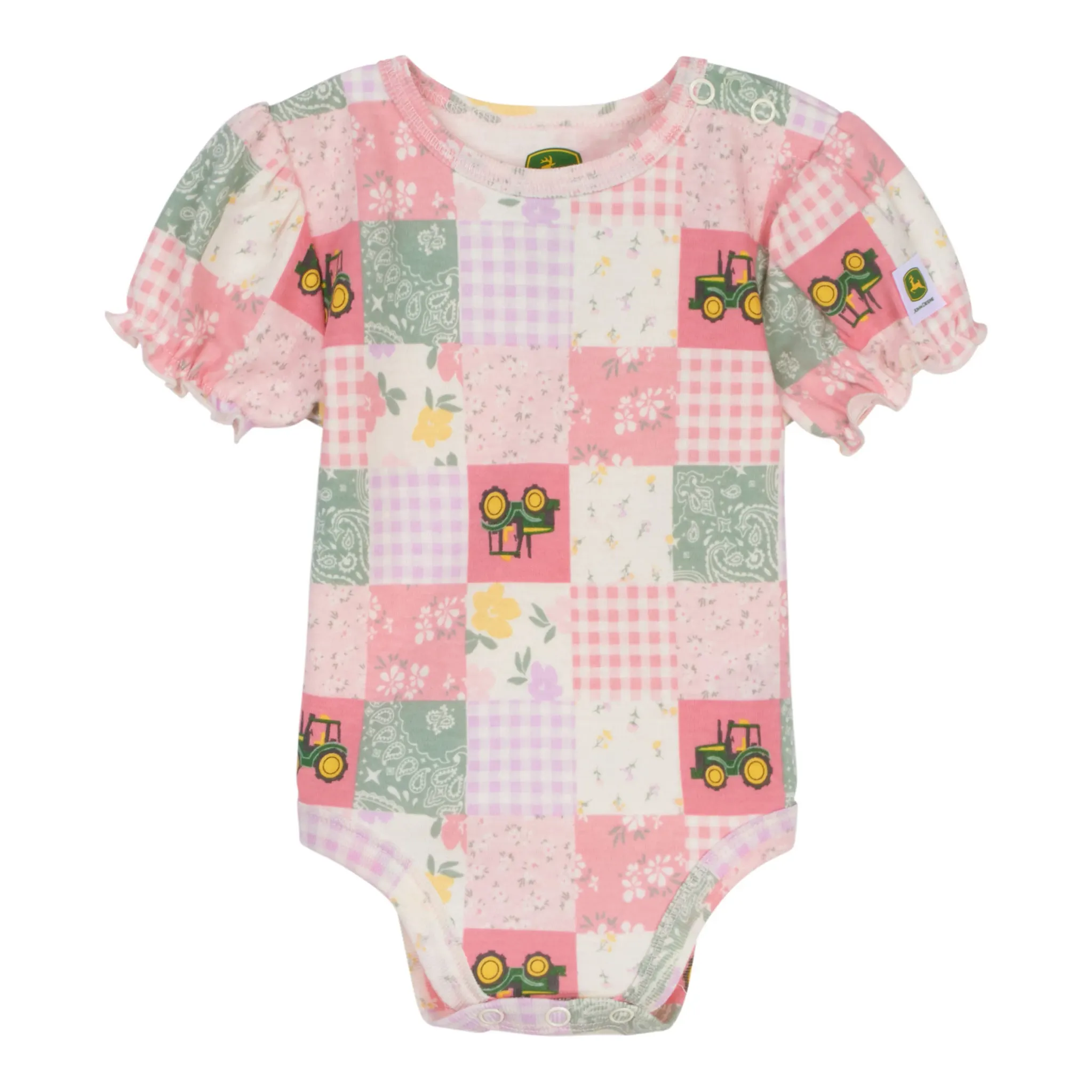 Infant Patchwork Tractor Bodyshirt