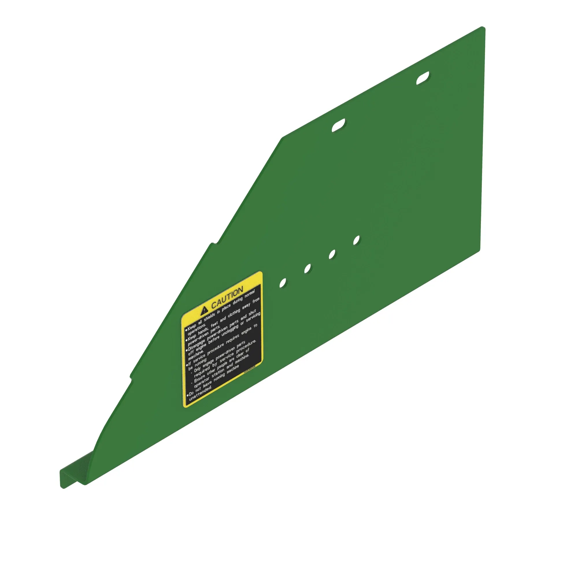 John Deere Left Side Shield with Decals Angle - AN374139