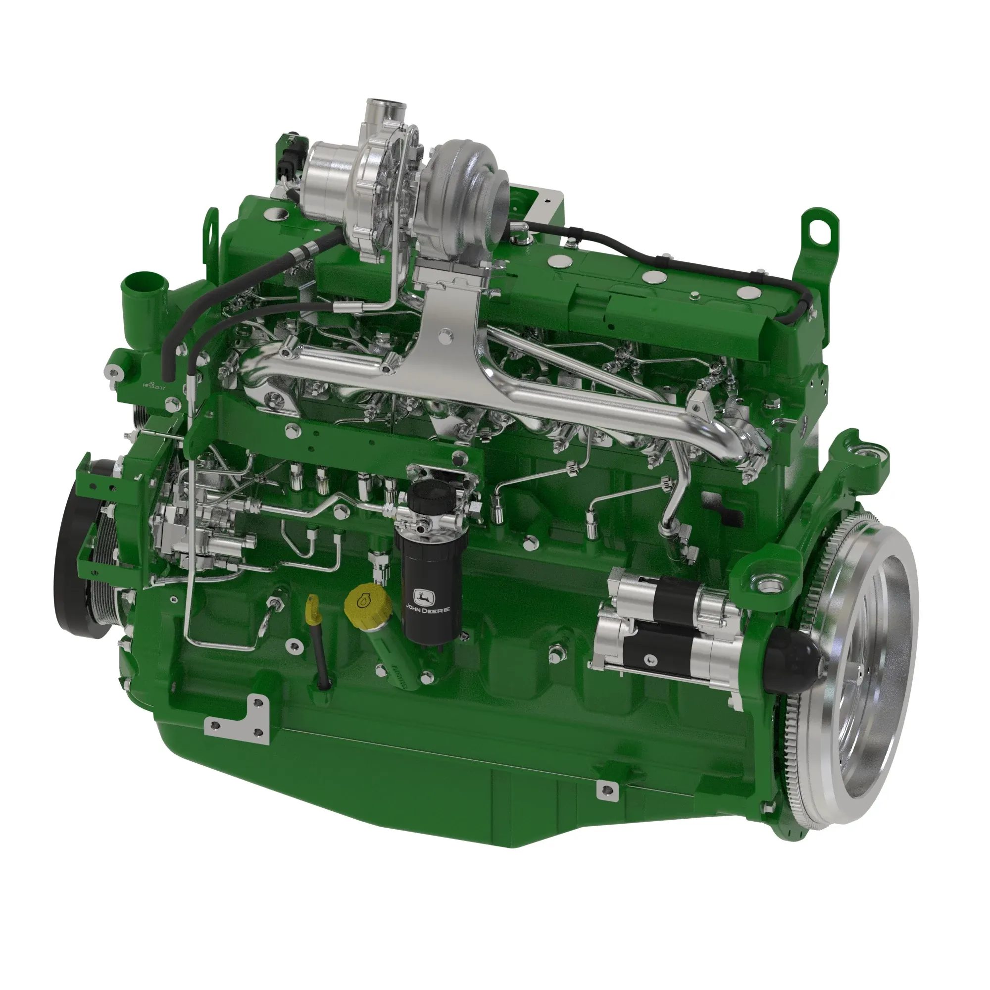 John Deere Complete Block Assembly, 6.8 Liters - RE565001