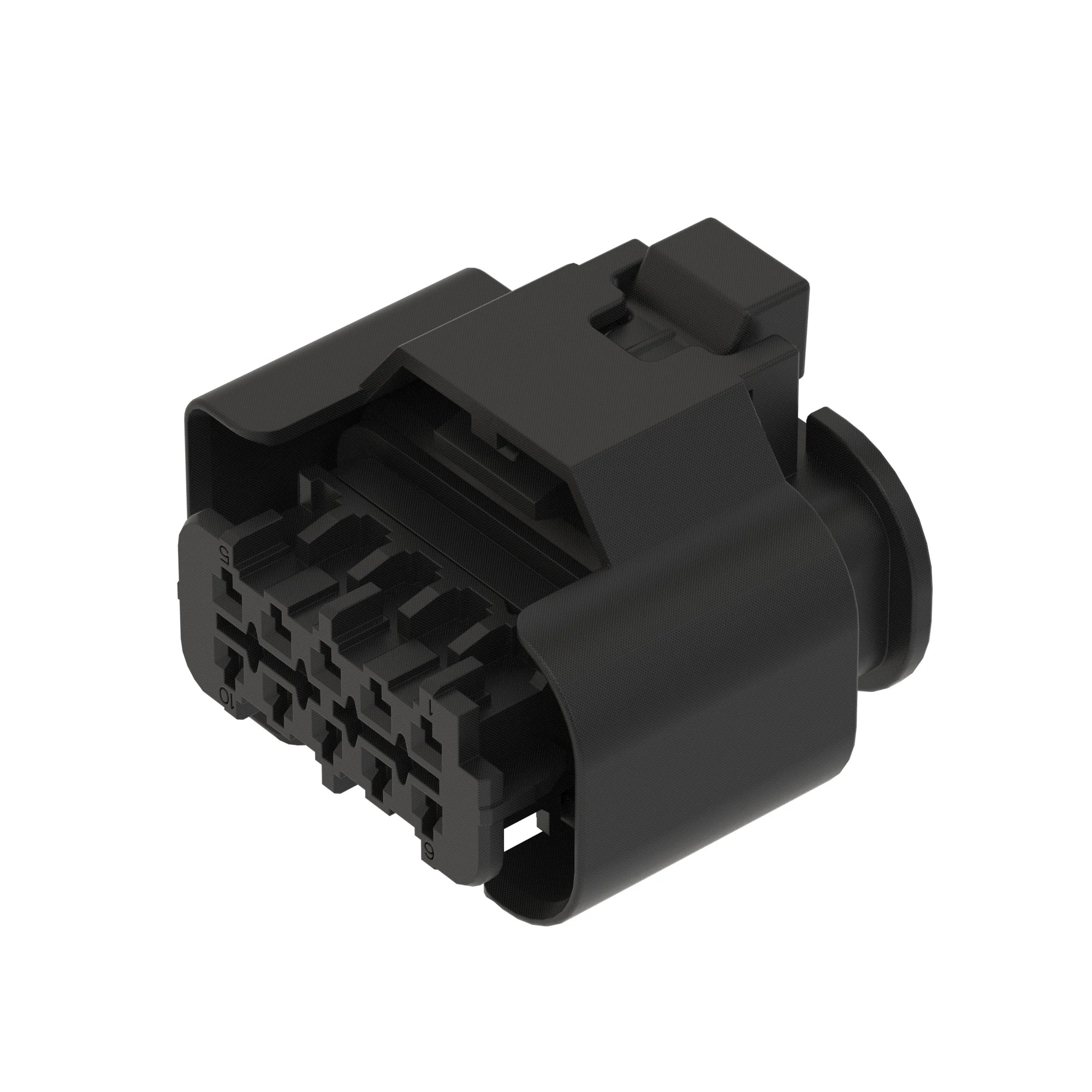 CONN TYCO MCON 10W FS BLK PLSTC