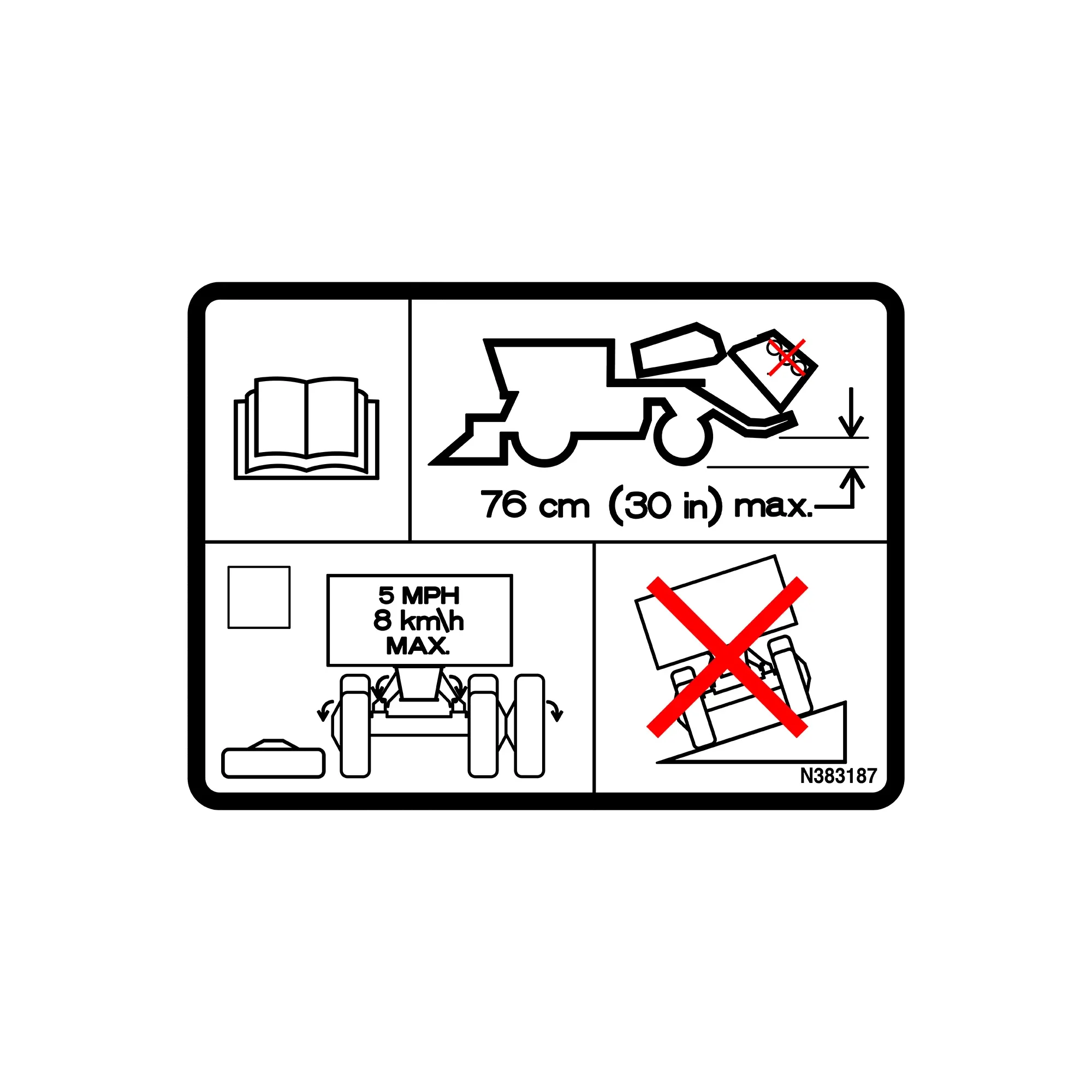 John Deere Transport Text Free Label - N383187