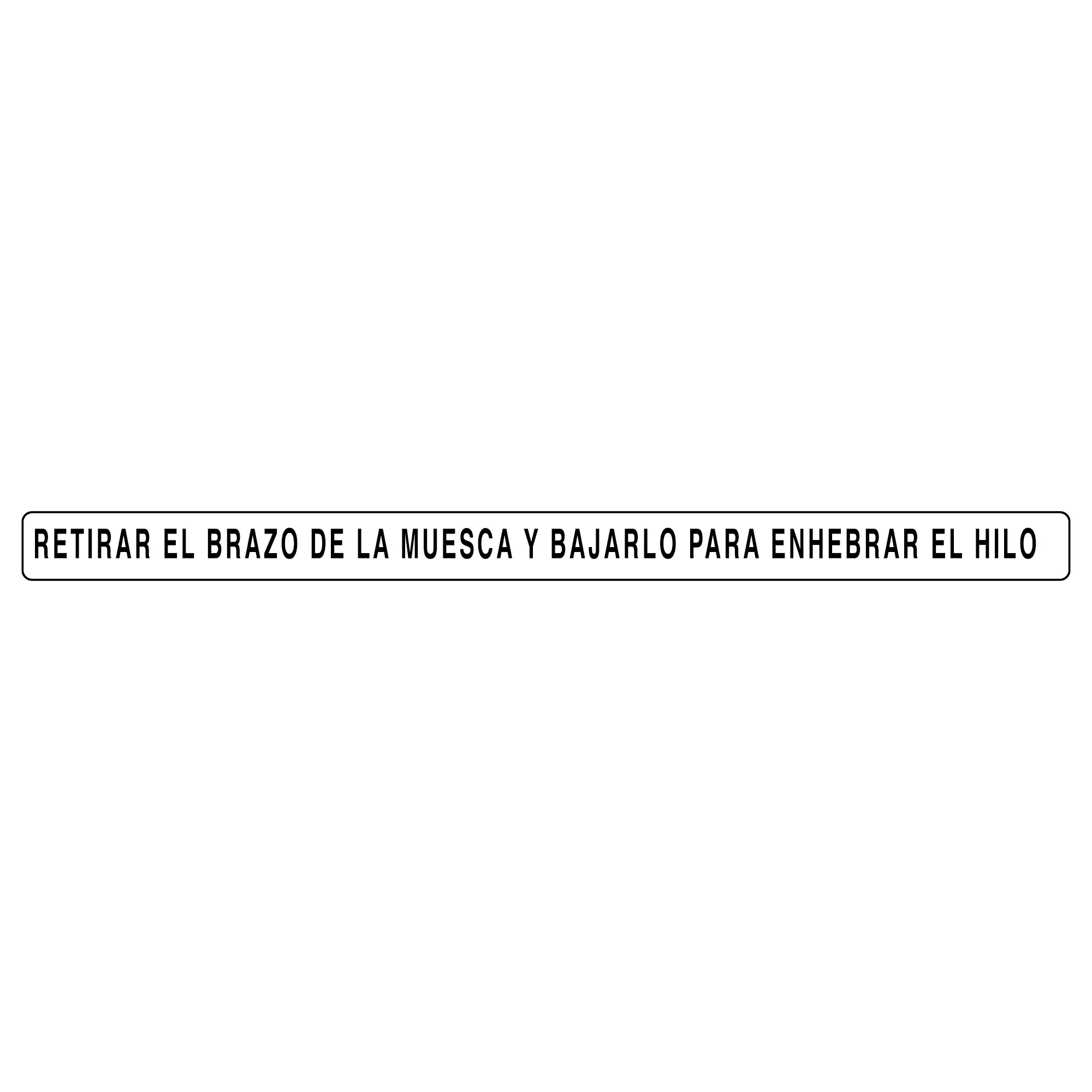 John Deere Guide Arm Label, Spanish - E131867