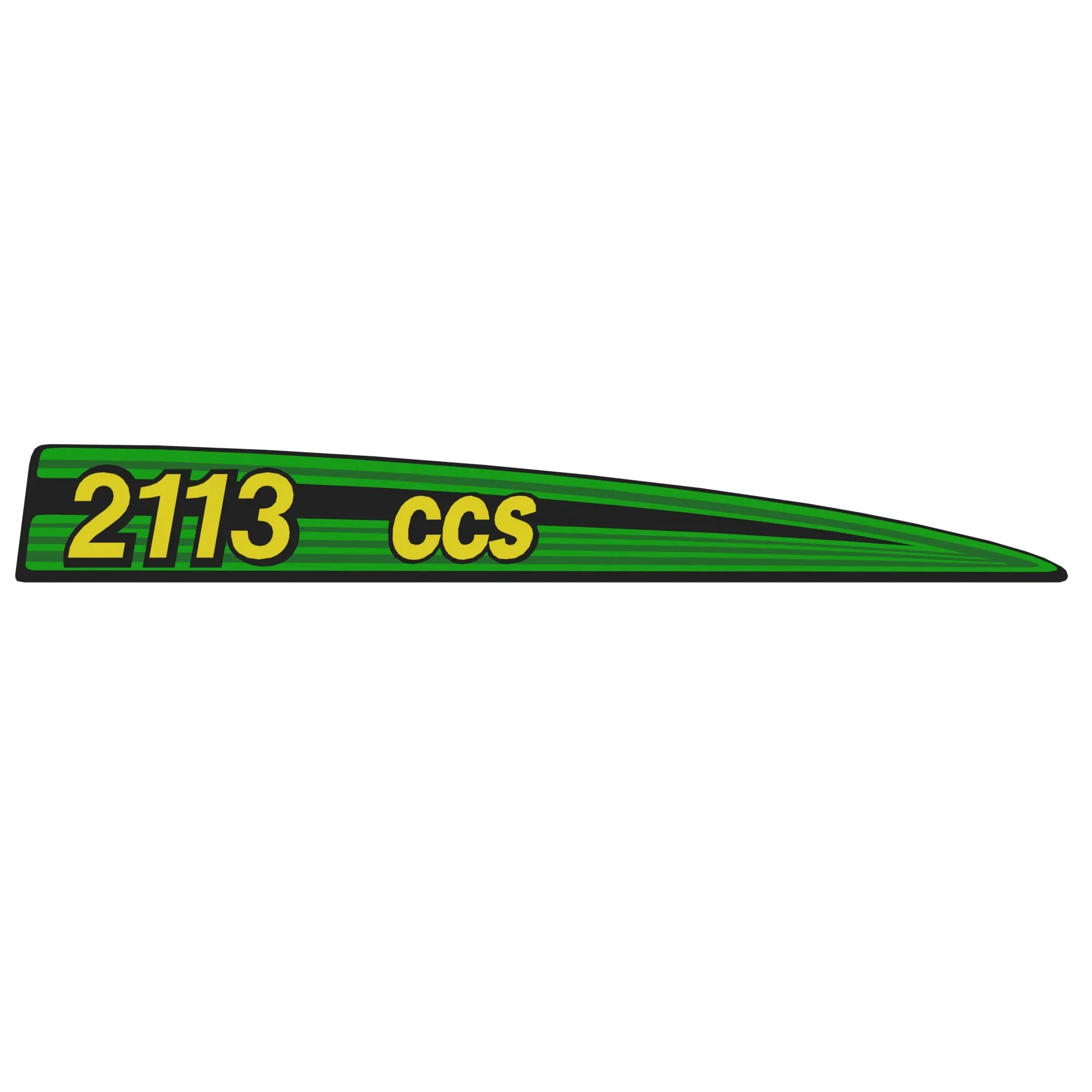 John Deere 2113 CCS Identification Decals Plate - CQ69436