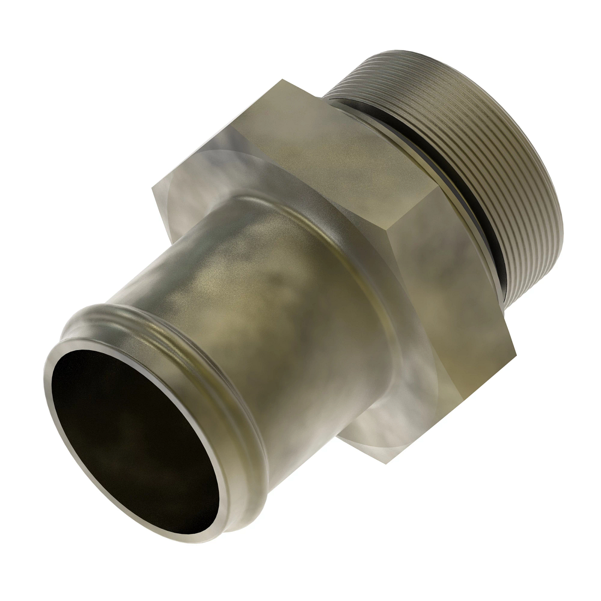 John Deere Male Threaded Beaded Connector Fitting - AXE15812