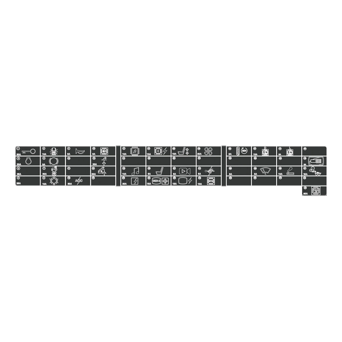 Label, Electrical Load Center - M40