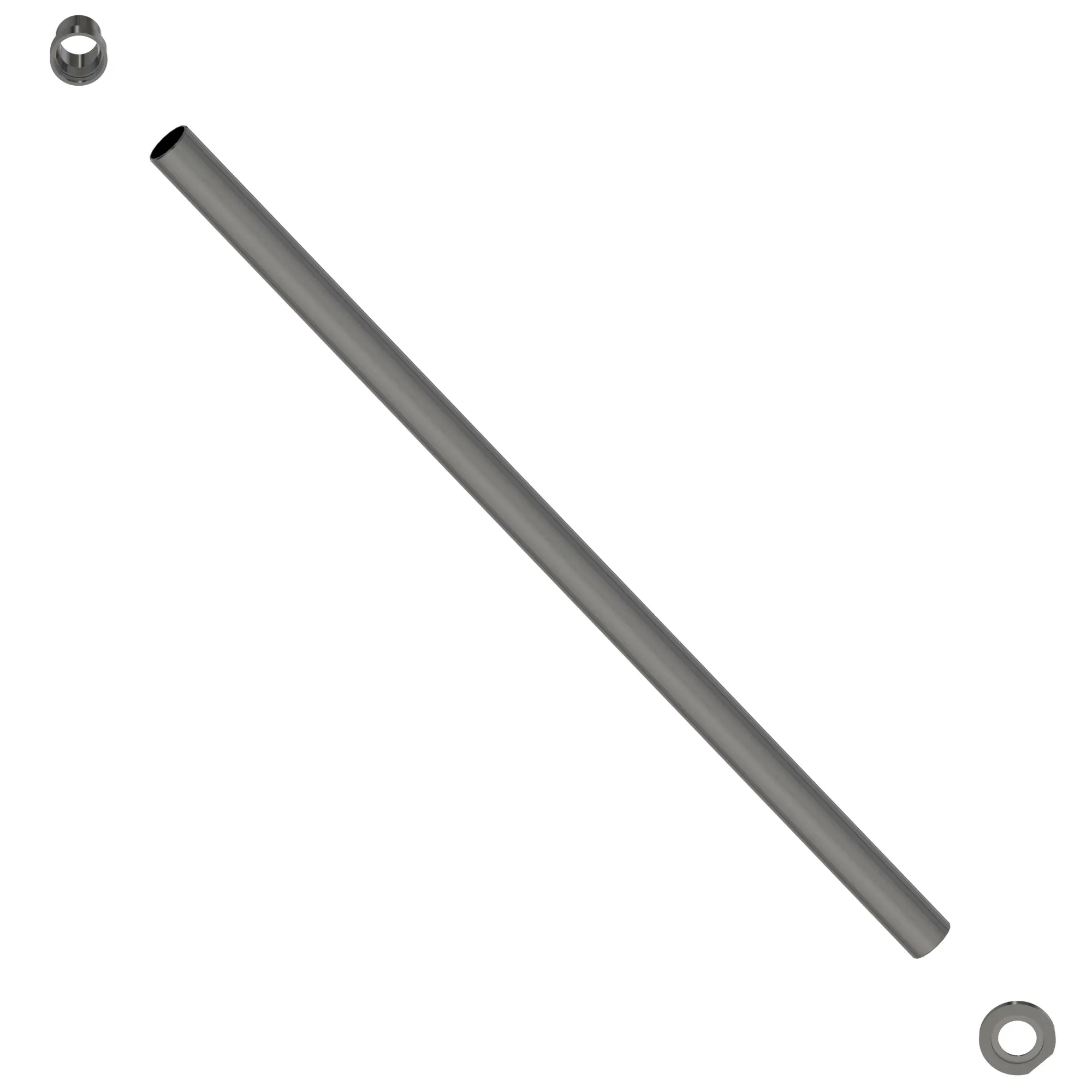 15" SS SPRAY PIPE,  2 HOLES