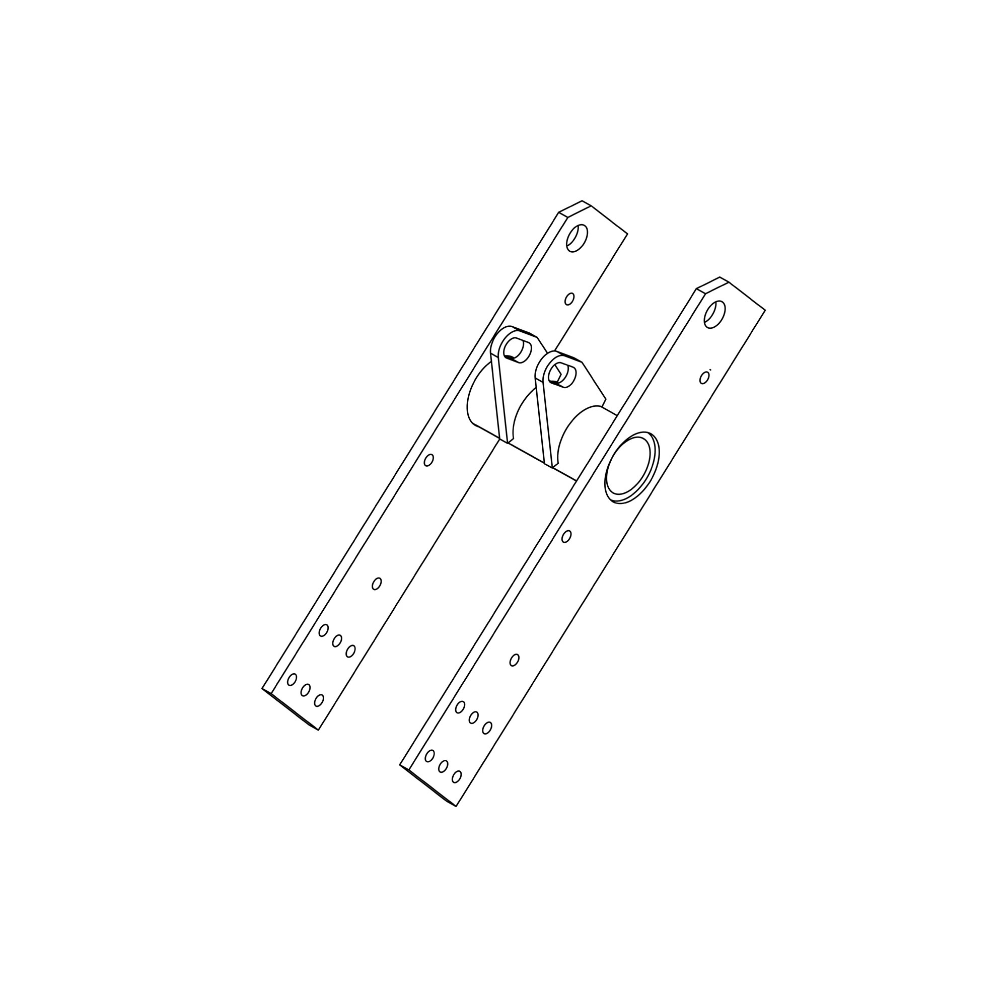 John Deere Center Wheel Arm Frame - AA91568
