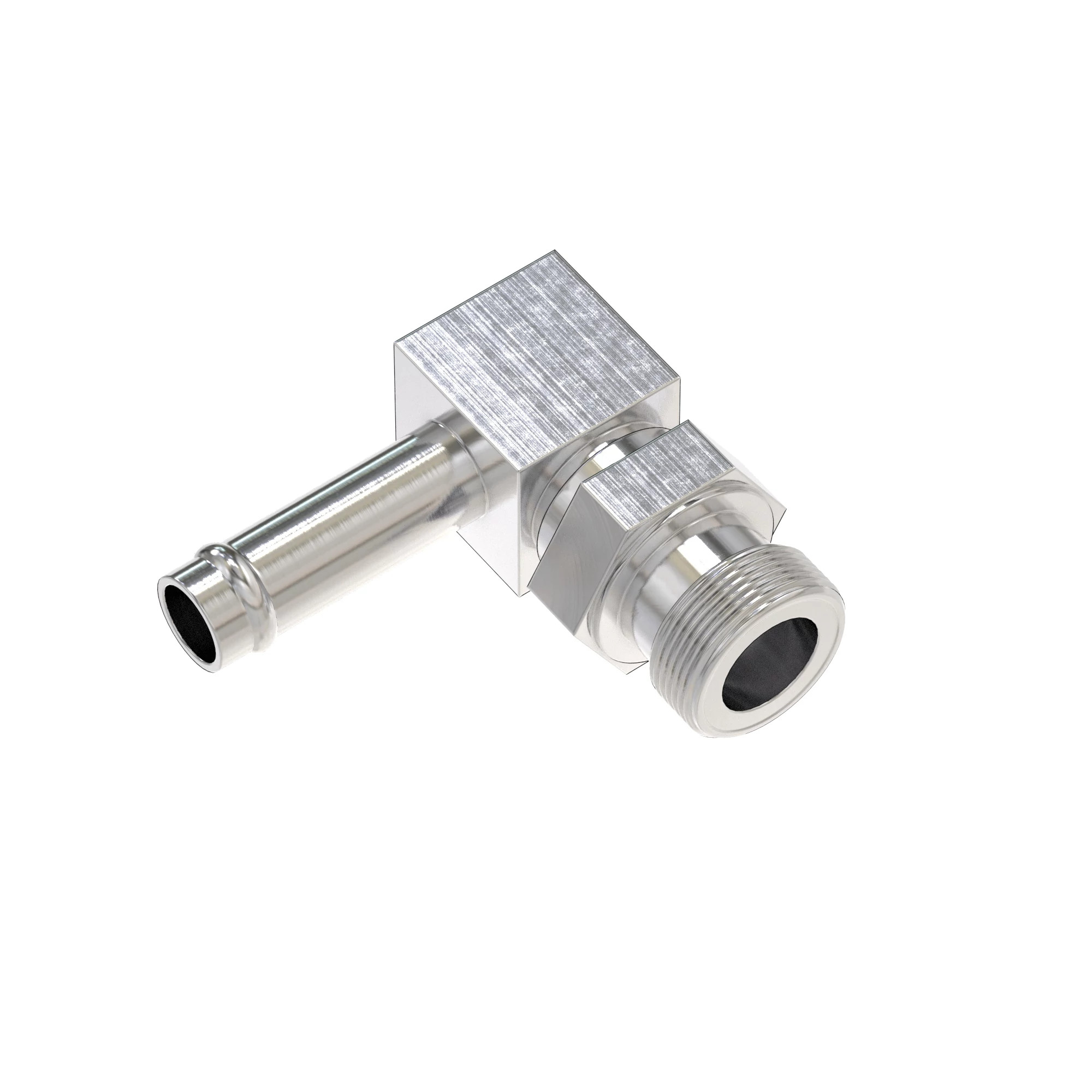ELBOW FITTING, M22 TO 1/2 HOSE BAR