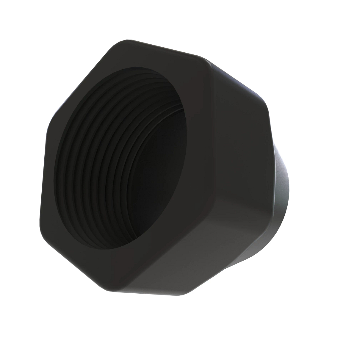 ACCY ITT APD HEX NUT BLK PLSTC
