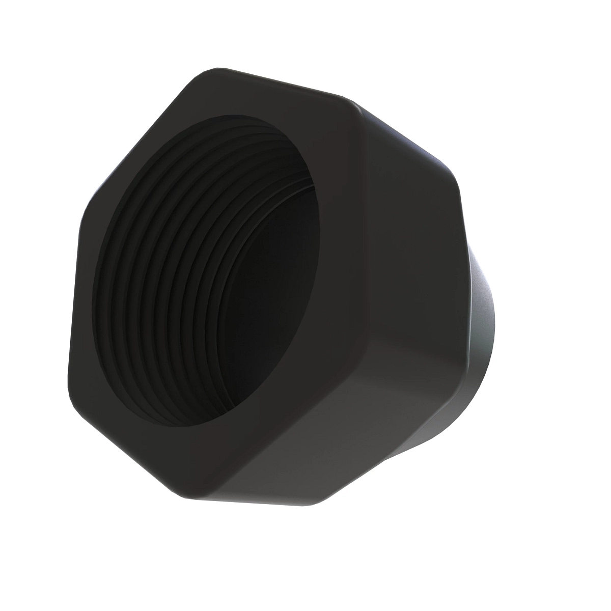 Accy Itt Apd Hex Nut Blk Plstc