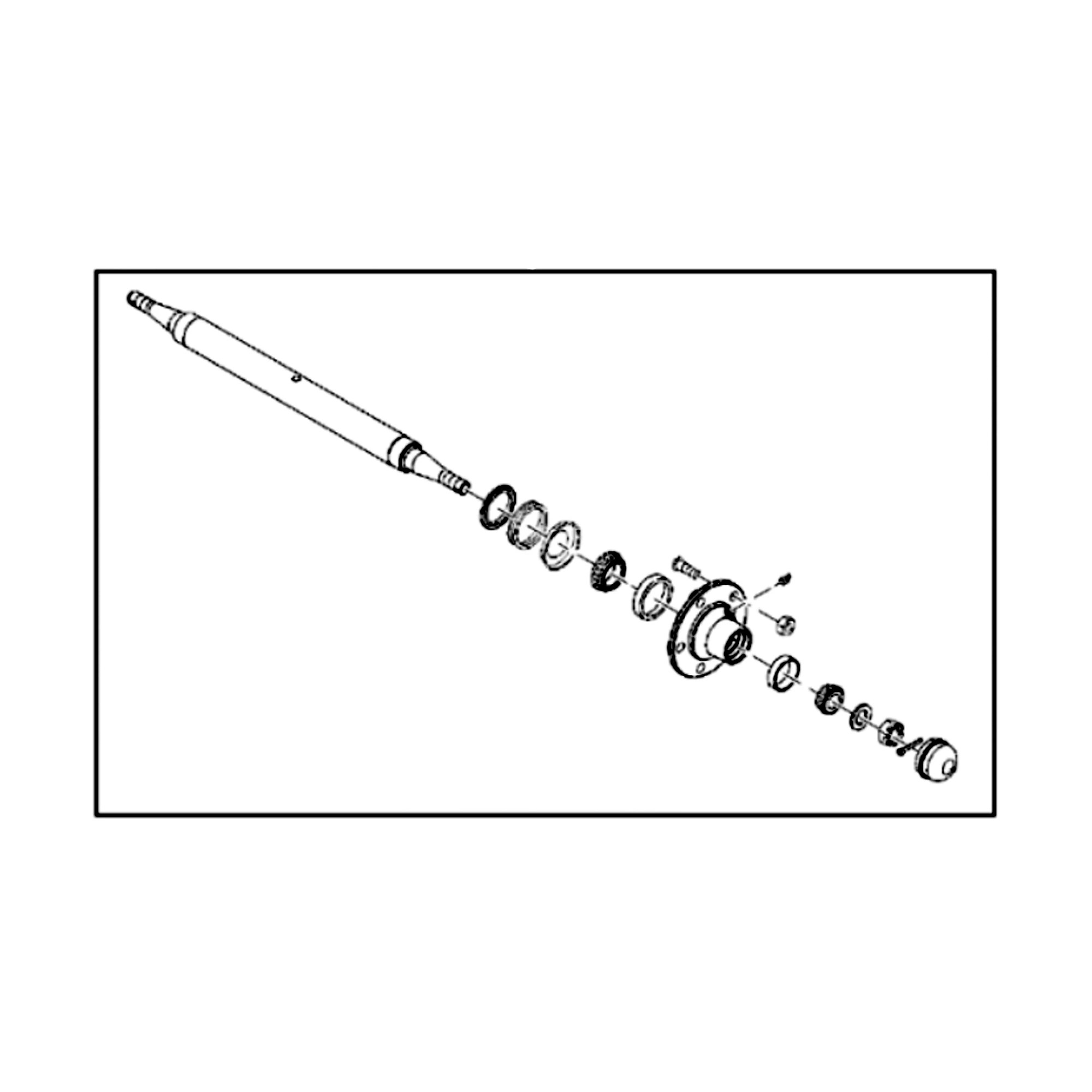 John Deere Dual Wing Wheel Spindle and Hub Attachment - BW14522