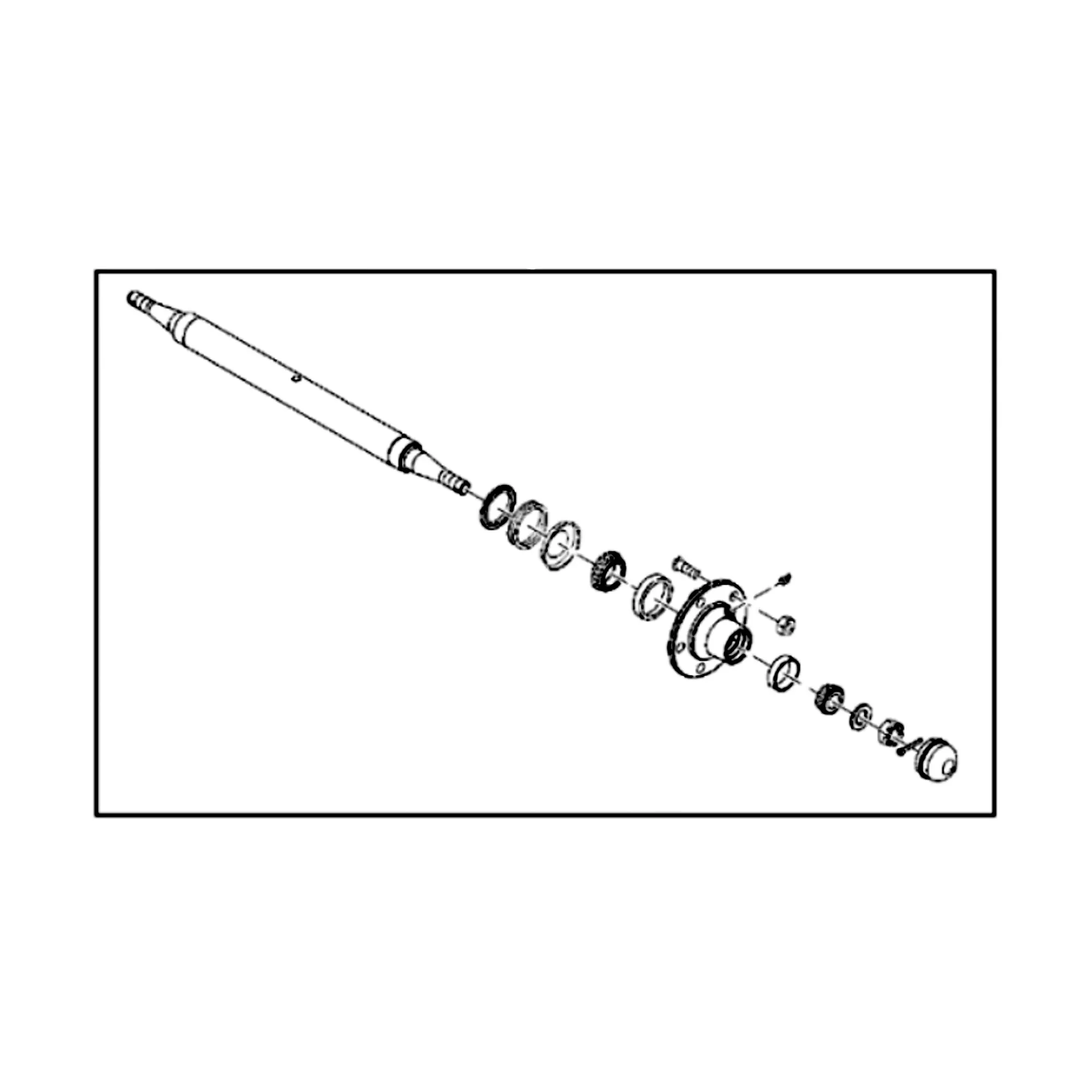 John Deere Dual Wing Wheel Spindle and Hub Attachment - BW14522