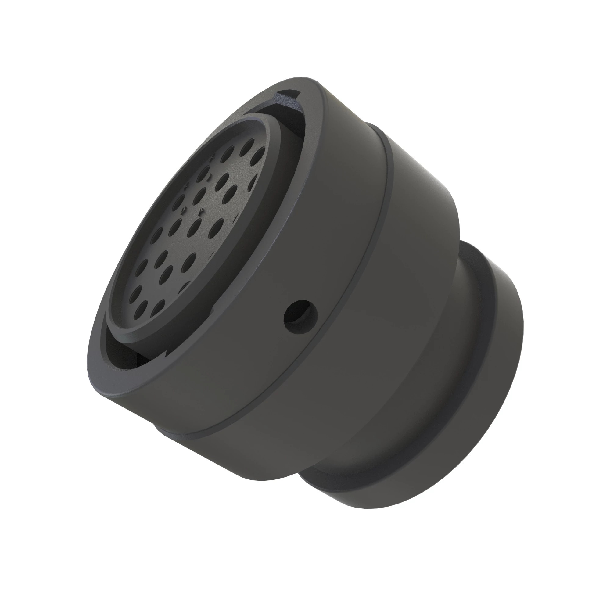 CONN DEUTSCH HDP20 23W FS BLK PLSTC
