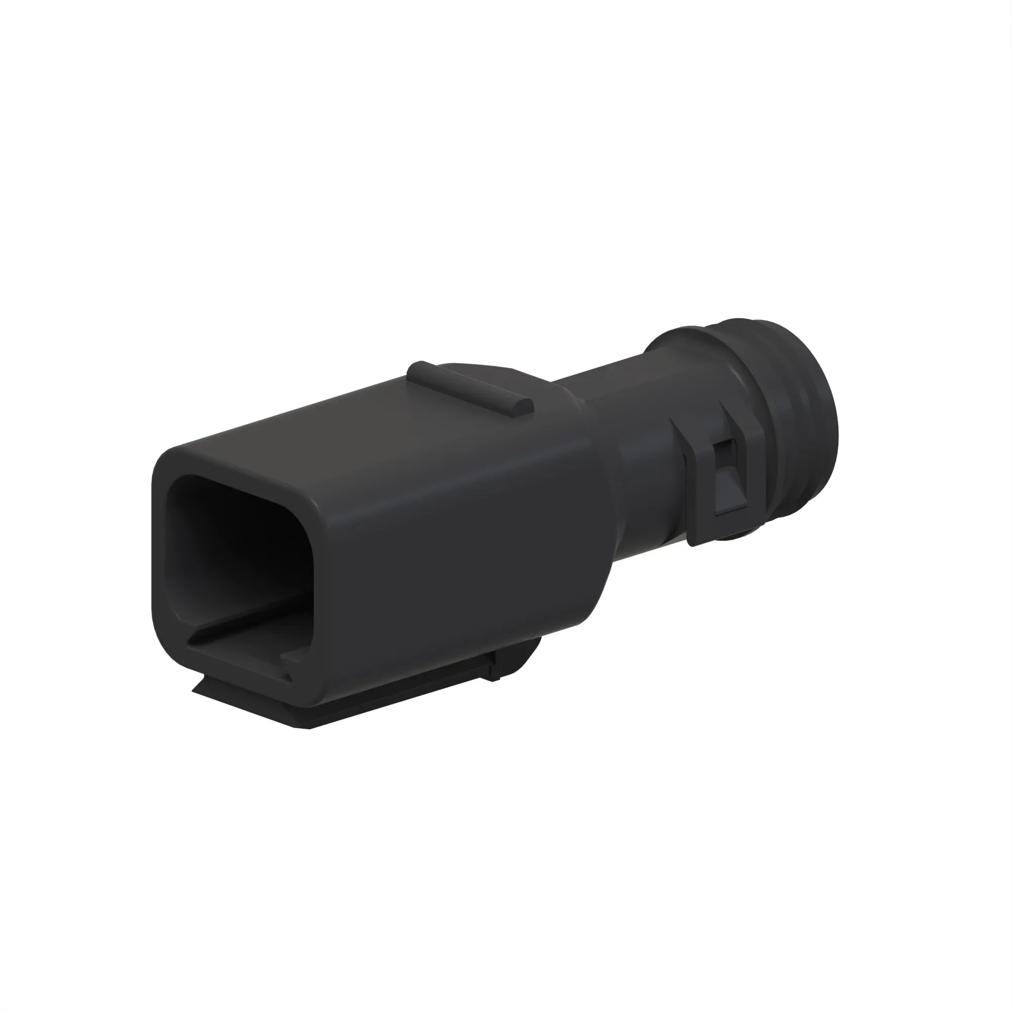 DEUTSCH DT 4W BCKSHL 180D BLK PLSTC