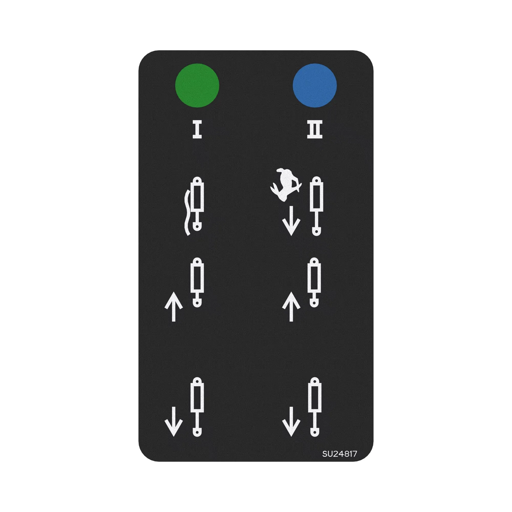 John Deere SCV Shifter Lever Label - SU24817