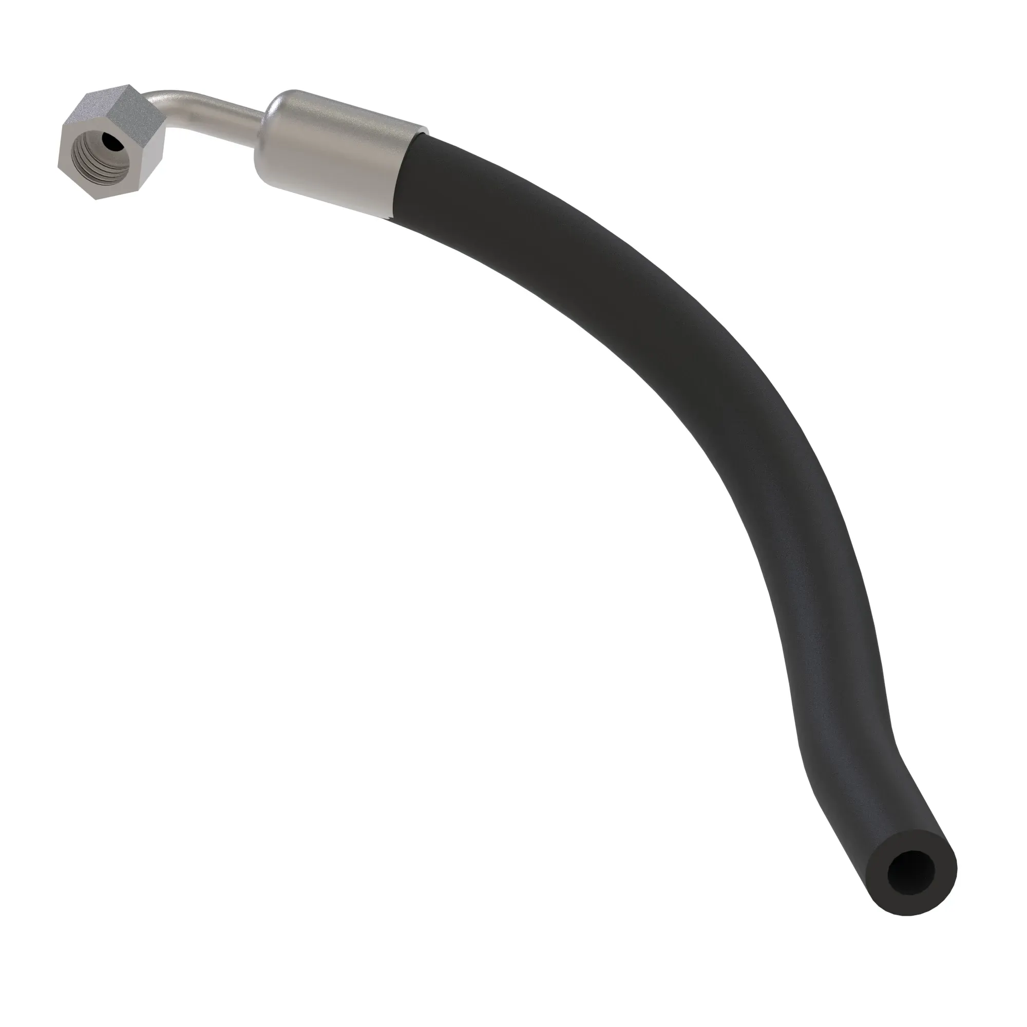 John Deere Right Motor Case Drain Hydraulic Hose - AT415078