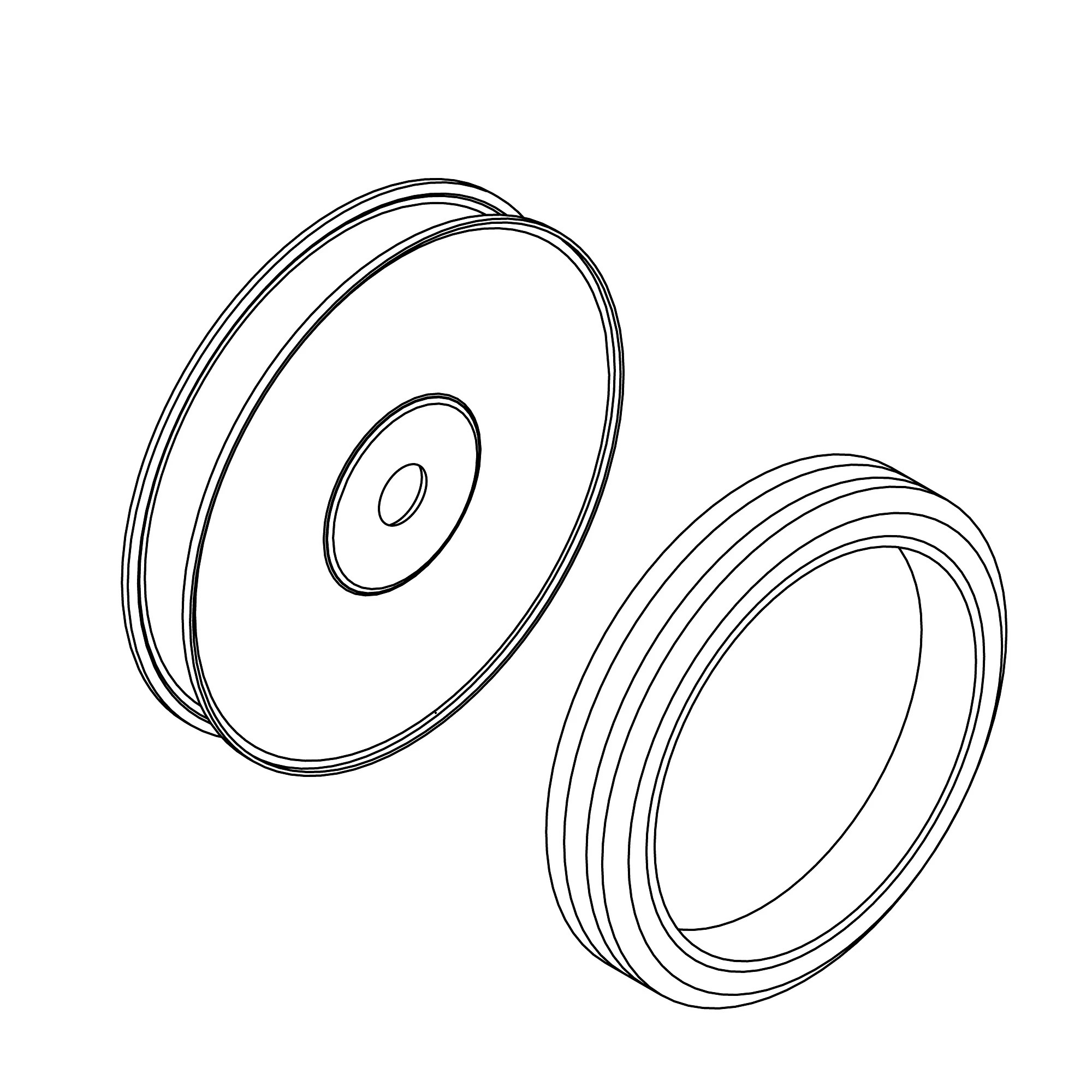 John Deere Semi-Pneumatic Wheel Assembly, 21 X 5.5 - AA67808